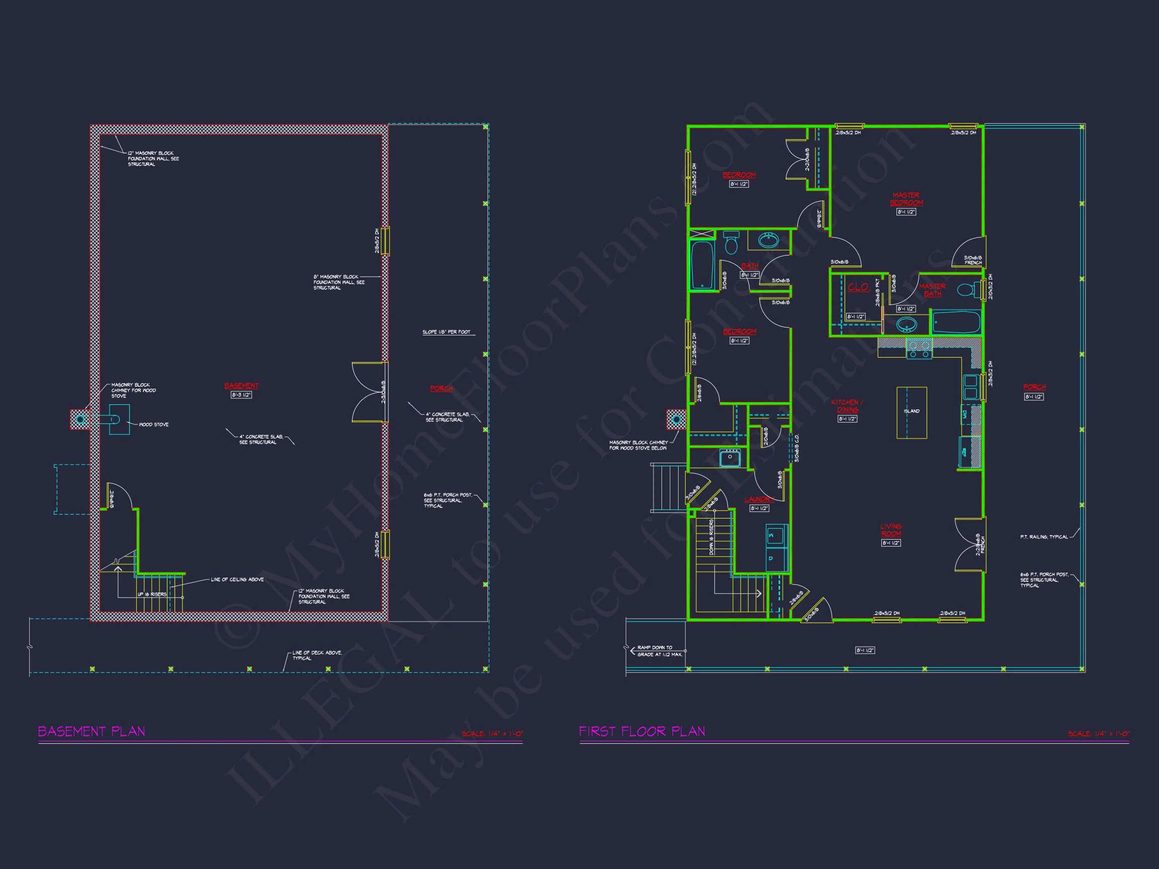 10-1720 HOUSE PLAN - 2-Story Cabin House Plan with Open Floor Plan & Basement | 2932 Sq Ft 8 2932 Sq Ft