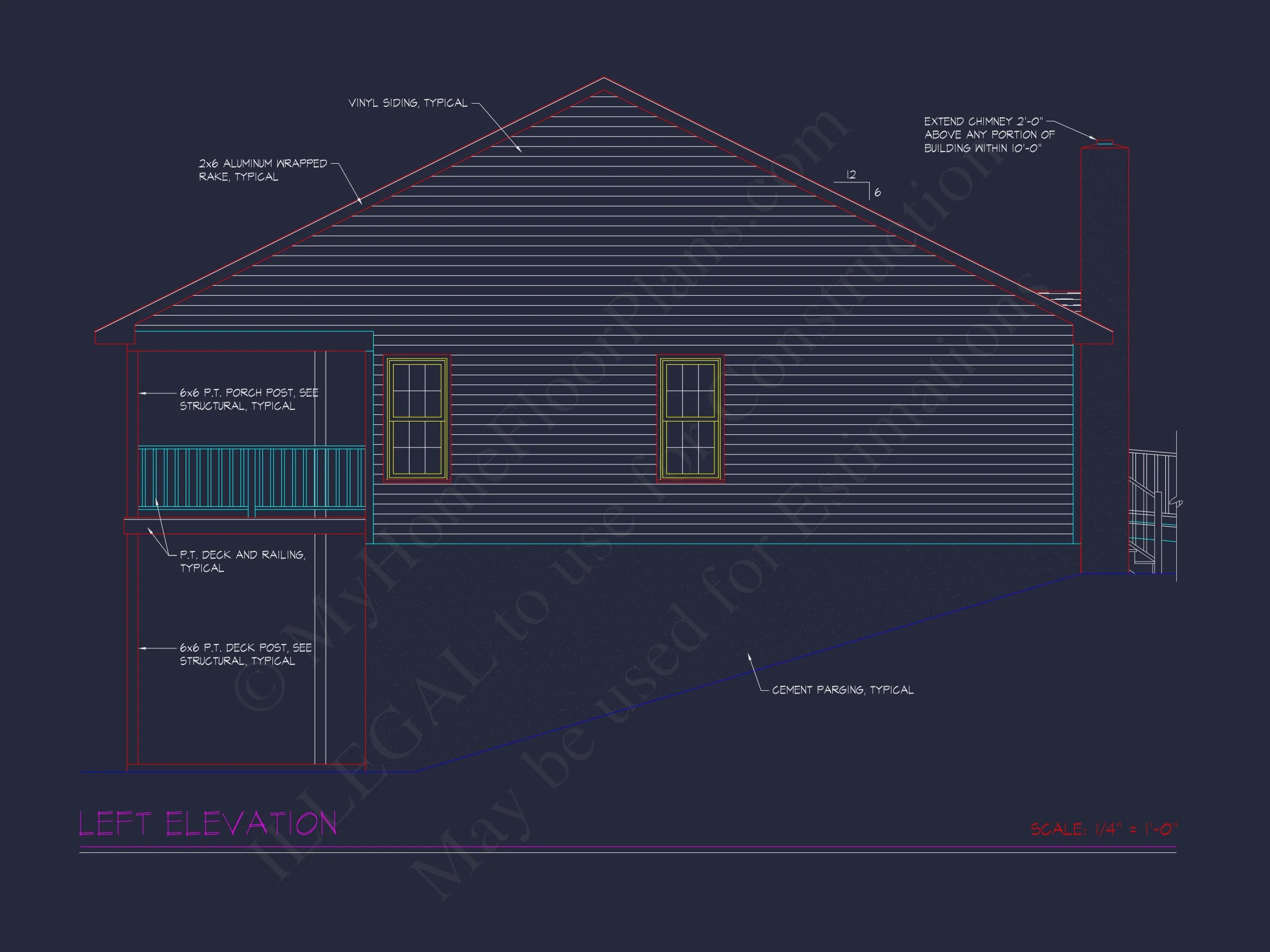10-1720 HOUSE PLAN - 2-Story Cabin House Plan with Open Floor Plan & Basement | 2932 Sq Ft 5 2-Story Cabin house Plan with Open Floor Plan & Basement