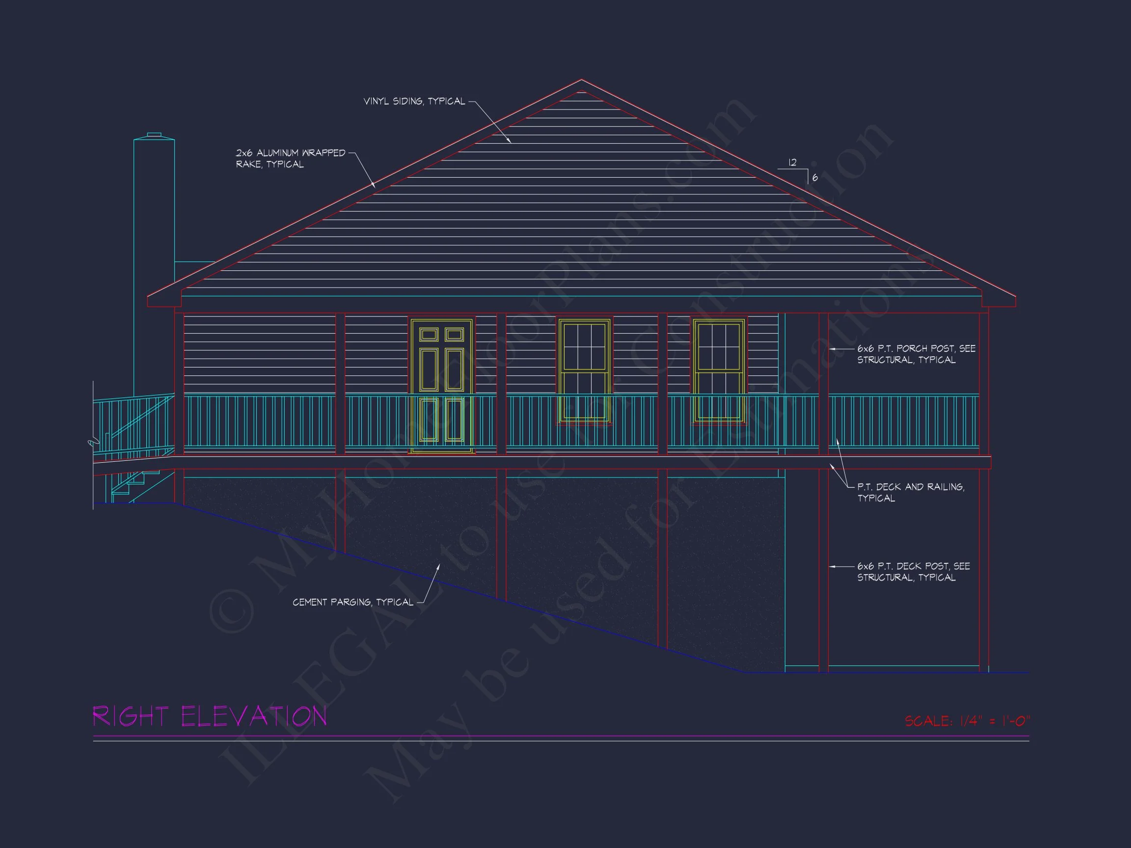 10-1720 HOUSE PLAN - 2-Story Cabin House Plan with Open Floor Plan & Basement | 2932 Sq Ft 4 2932 Sq Ft