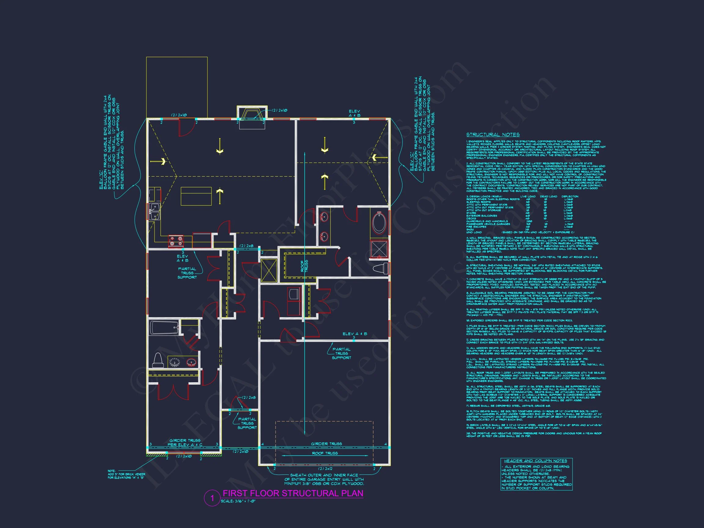 10-1622 HOUSE PLAN - Elegant House Plan with Open Floor Blueprint and CAD Designs 12 Elegant house Plan with Open Floor Blueprint and CAD Designs