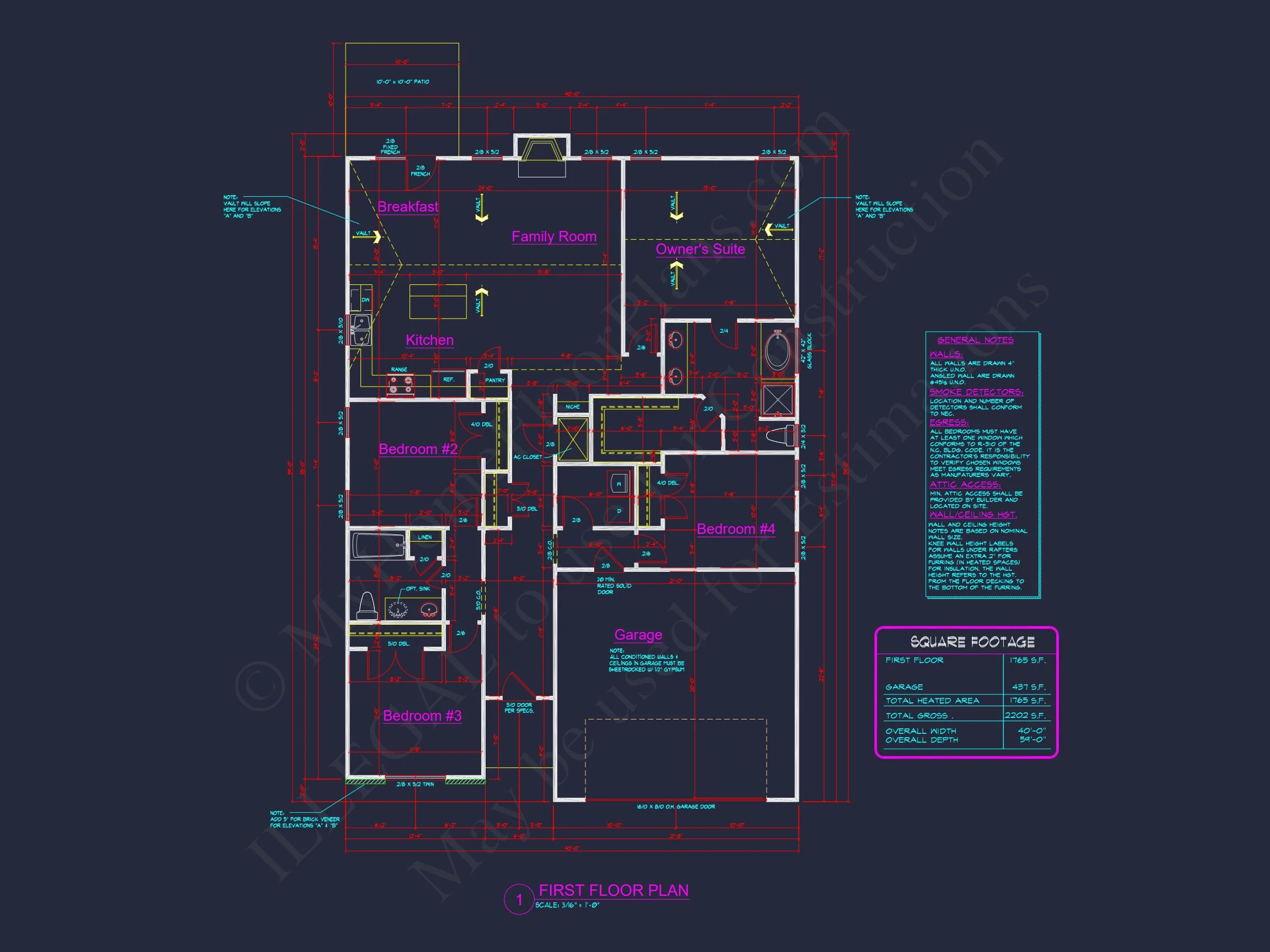 10-1622 HOUSE PLAN - Elegant House Plan with Open Floor Blueprint and CAD Designs 10 Elegant house Plan with Open Floor Blueprint and CAD Designs