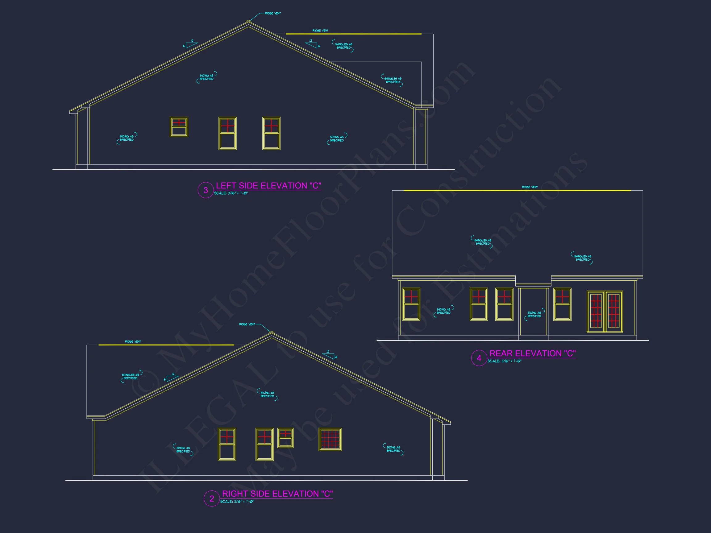 10-1622 HOUSE PLAN - Elegant House Plan with Open Floor Blueprint and CAD Designs 8 Elegant house Plan with Open Floor Blueprint and CAD Designs