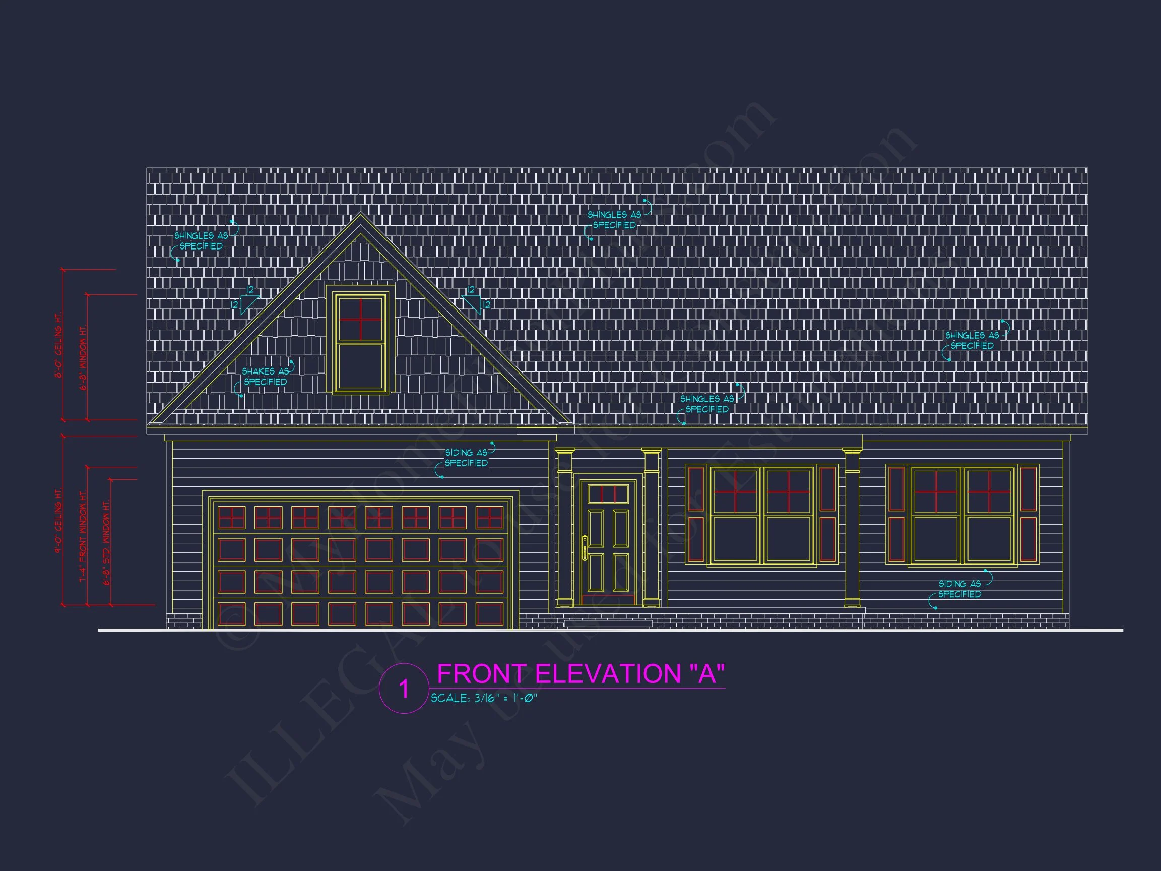 10-1467 HOUSE PLAN - Craftsman House Plan: Floor Plan CAD & Architecture Design 3 Craftsman house Plan: Floor Plan CAD & Architecture Design