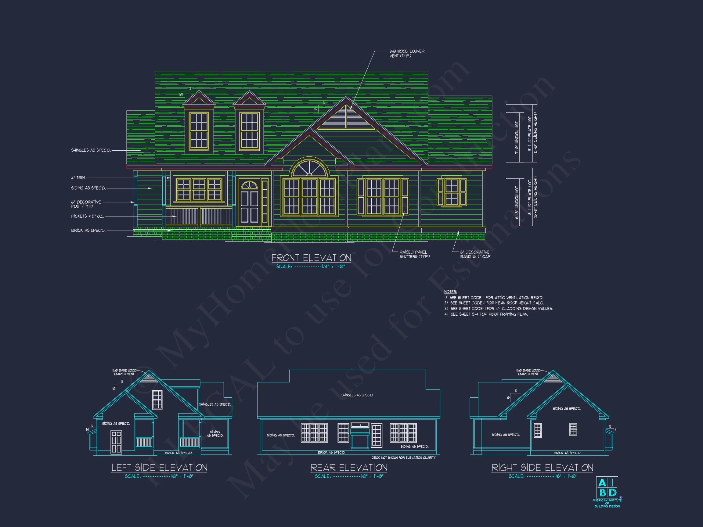 10-1141 HOUSE PLAN - Elegant Small House Plan with CAD Blueprint for Designers 2 Elegant Small house Plan with CAD Blueprint for Designers