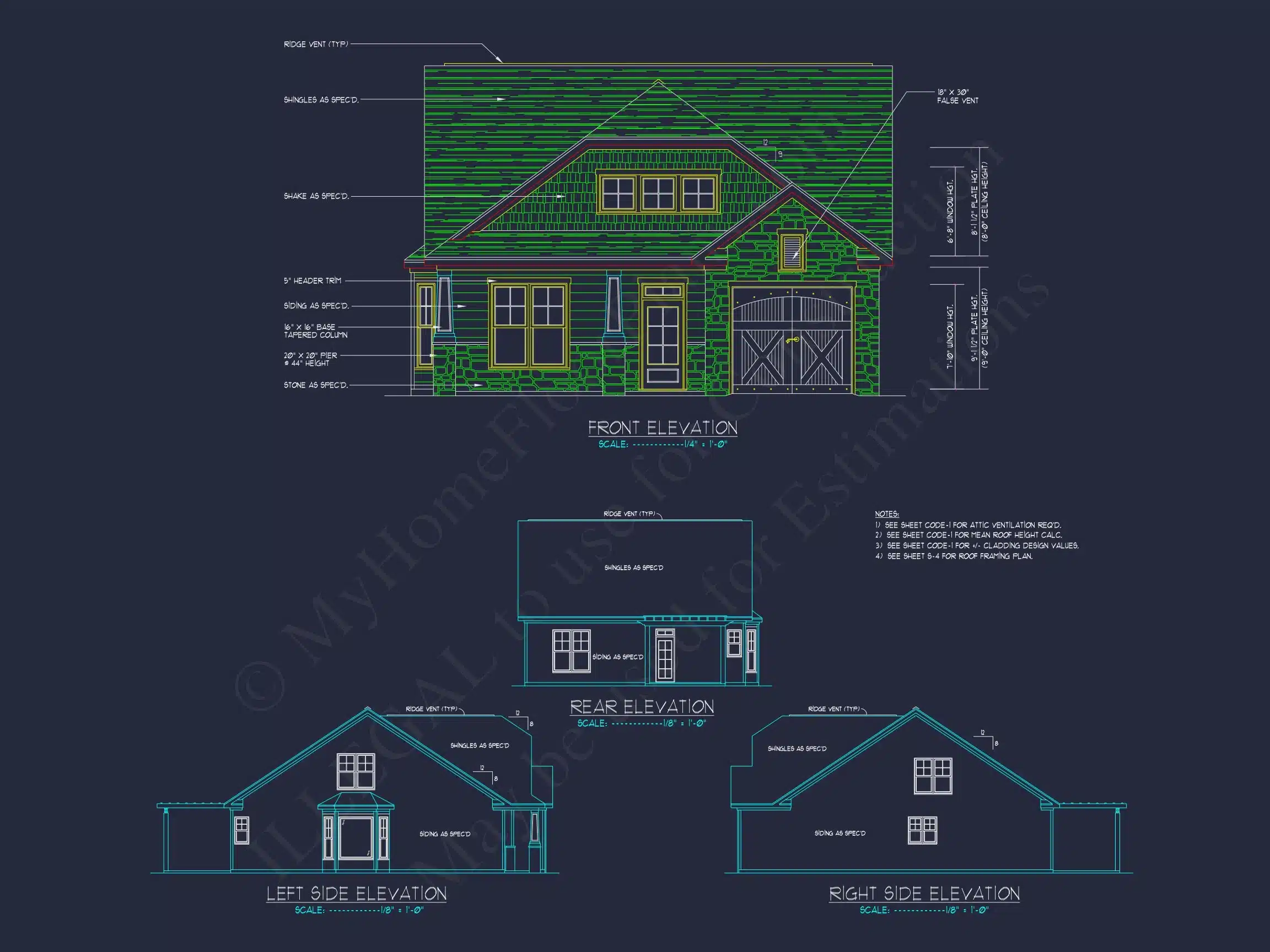 10-1082B HOUSE PLAN - Craftsman House Plan with Open Floor Blueprint Designs 2 Craftsman house Plan with Open Floor Blueprint Designs