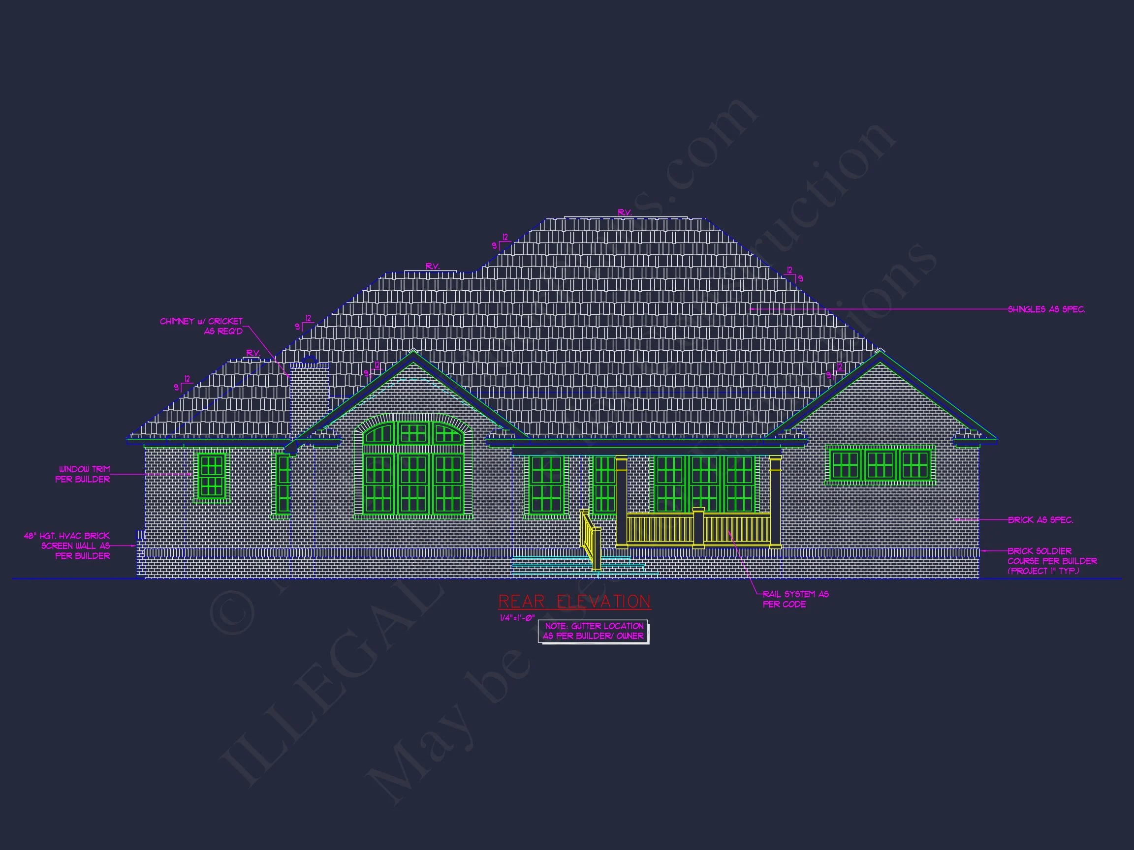 10-1080A HOUSE PLAN - Customizable CAD House Plan with Traditional and Modern Flair 3 Customizable CAD house Plan with Traditional and Modern Flair