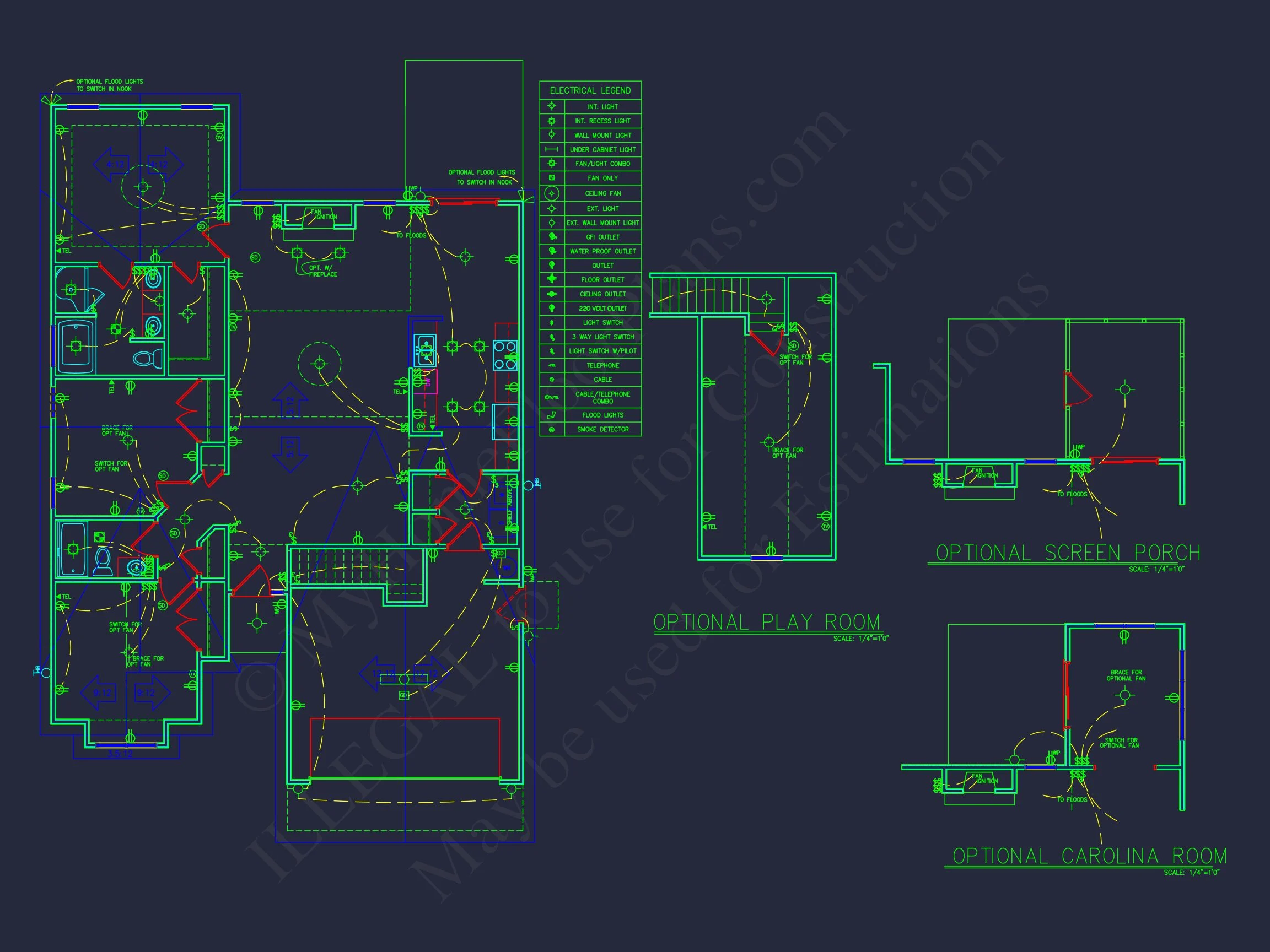 10-1074 HOUSE PLAN - Spacious Craftsman House Plan with CAD Floor Designs 8 Spacious Craftsman house Plan with CAD Floor Designs