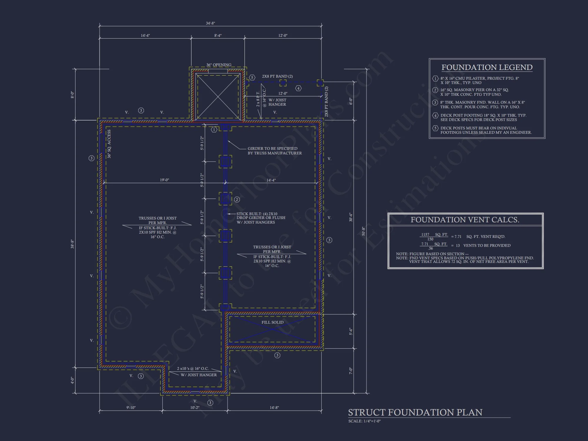 Craftsman house Floor Plan with CAD Design for 5 Bedrooms