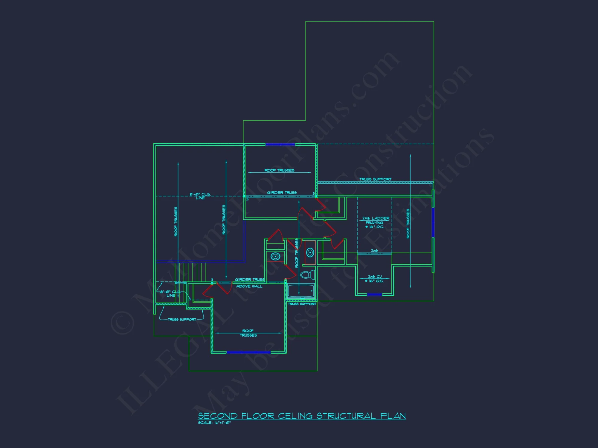 Modern house Plan with Detailed CAD Designs & Floor Blueprints