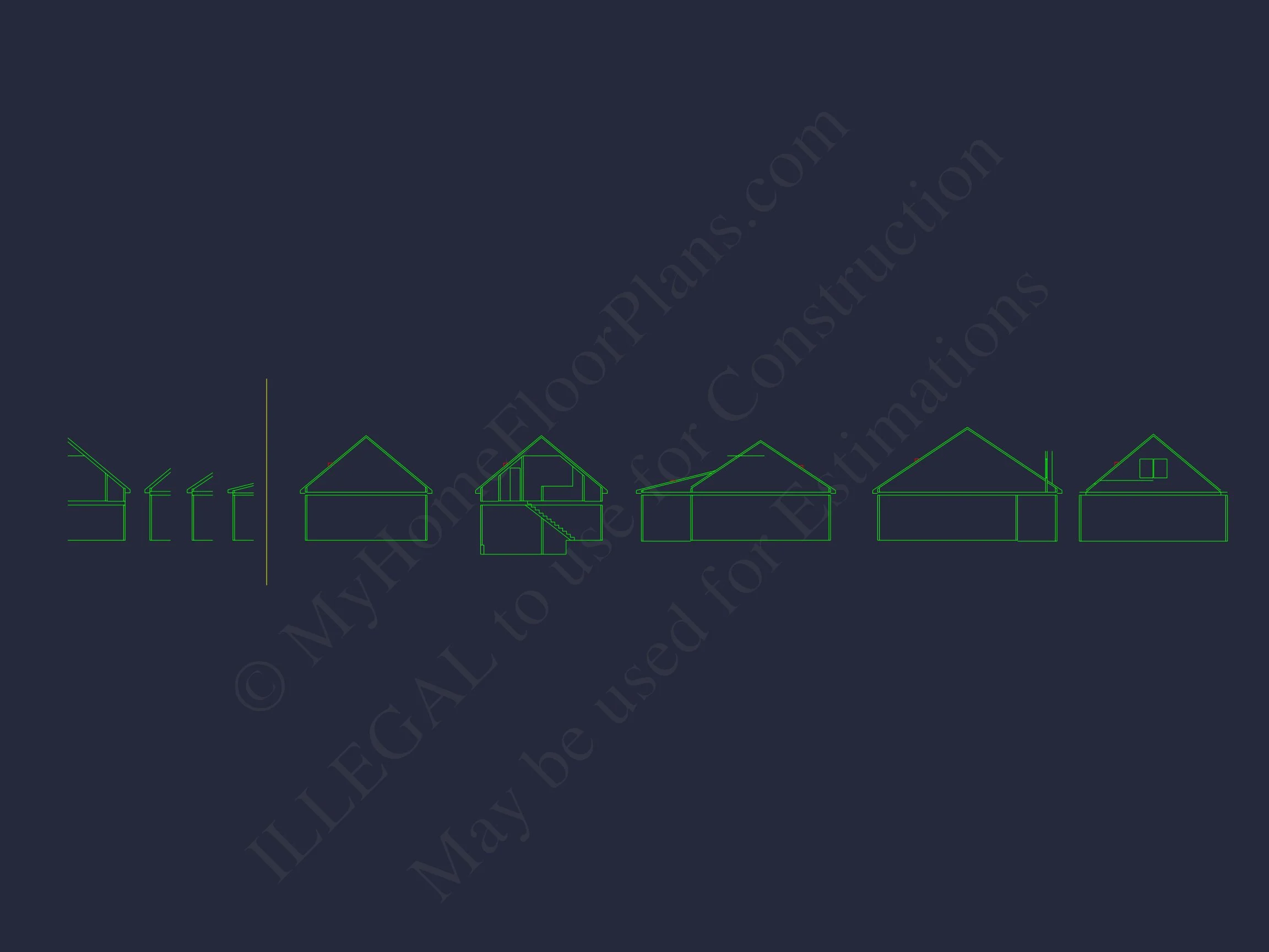 9-1874 HOUSE PLAN - Craftsman House Plan: 3 Beds, 2 Baths, CAD Blueprint Designs 11 Craftsman house Plan: 3 Beds, 2 Baths, CAD Blueprint Designs