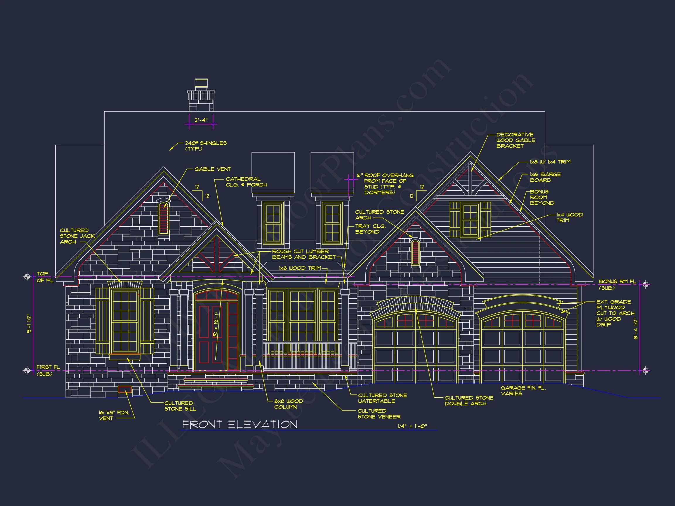 9-1872 HOUSE PLAN - Craftsman House Plan with Open Floor Blueprint Designs 2 Craftsman house Plan with Open Floor Blueprint Designs