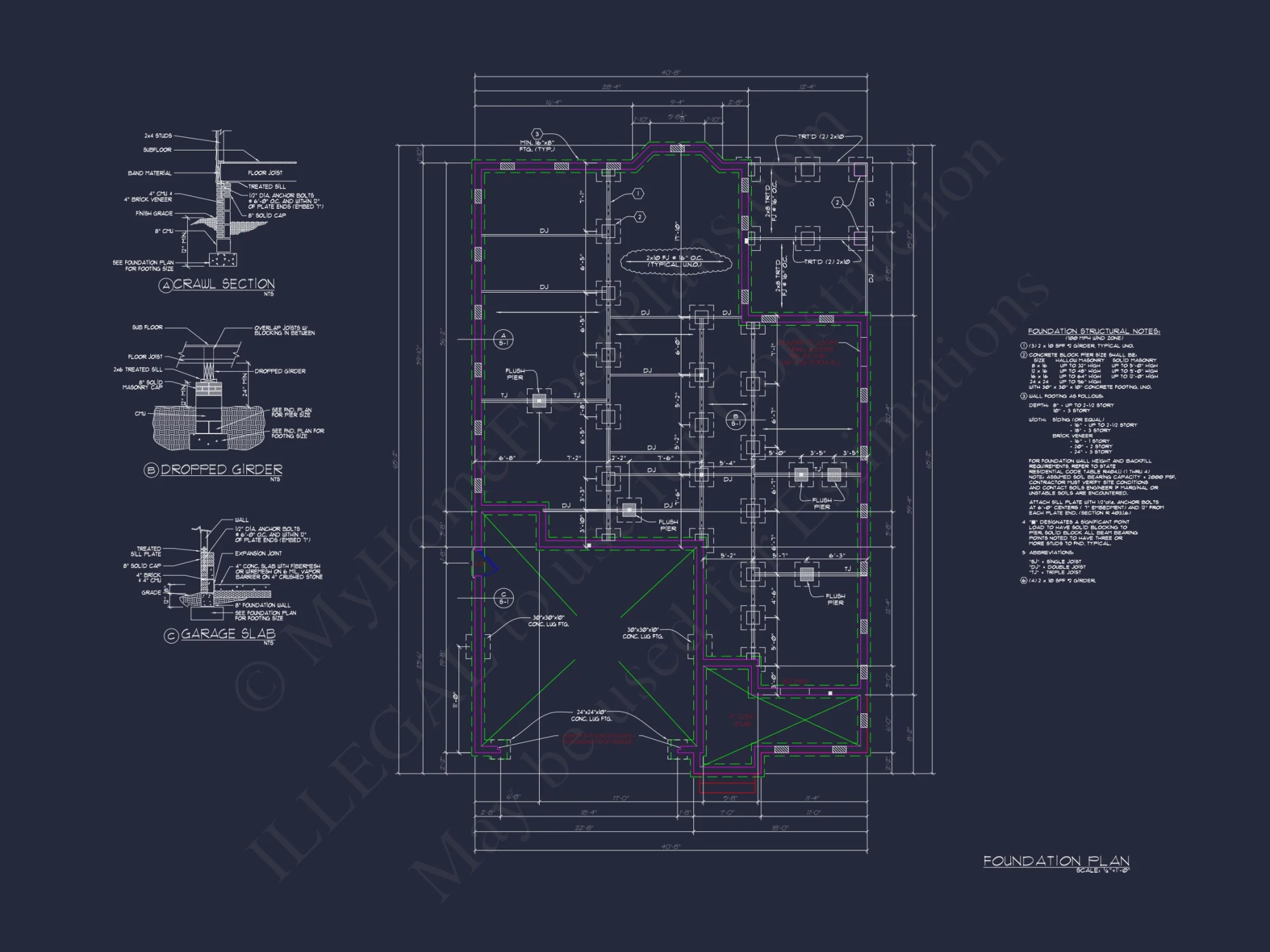 Craftsman house Floor Plan - CAD Blueprint for Modern Designs