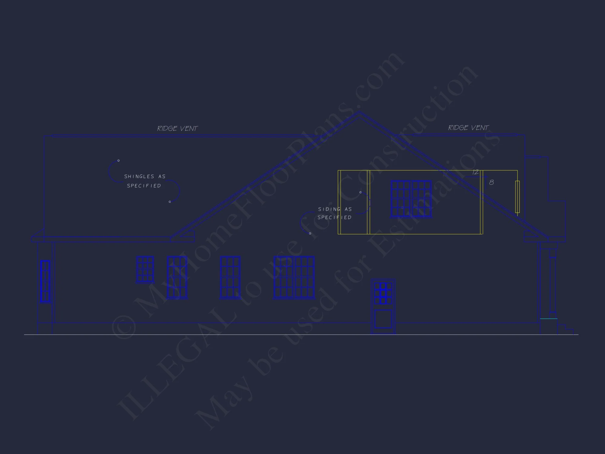 Craftsman house Floor Plan - CAD Blueprint for Modern Designs