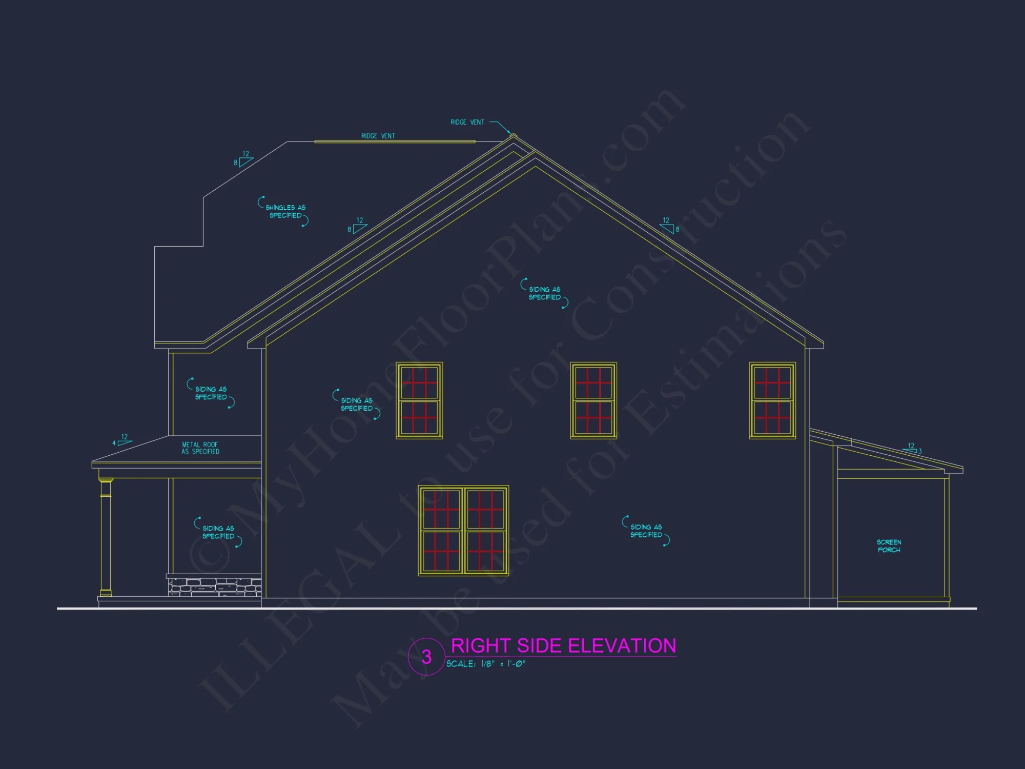 2-Story Craftsman house Plan with 4 Bedrooms and Open Floor Plan