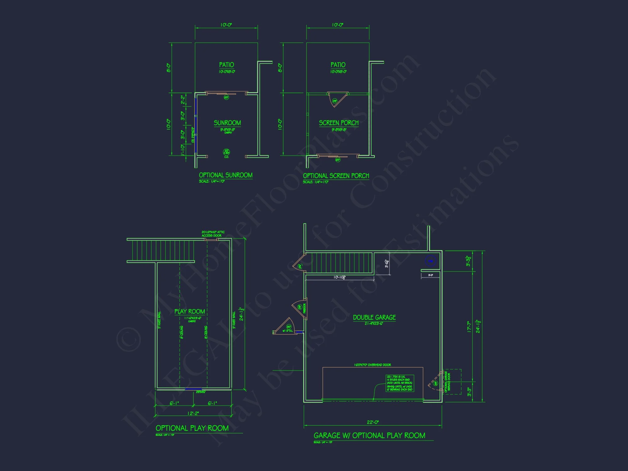 Craftsman house Plan with Open Floor CAD Designs and Features