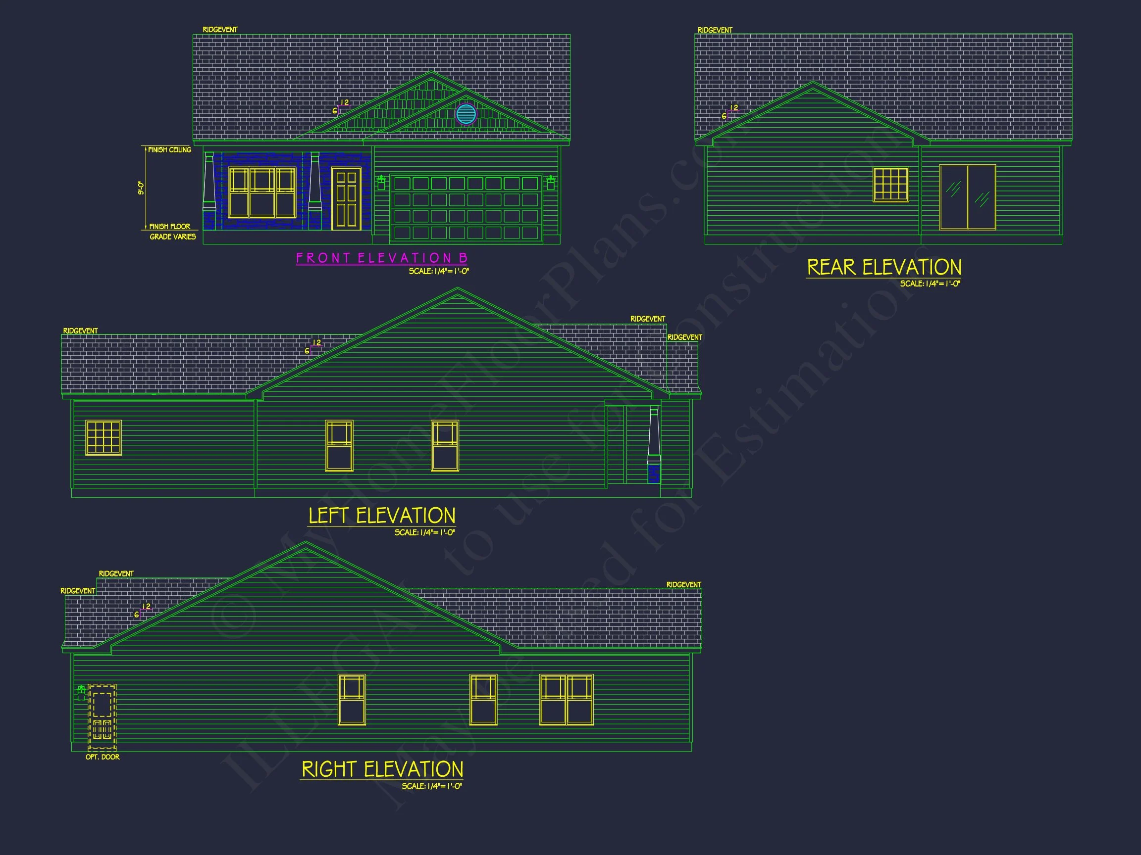 9-1210 HOUSE PLAN - Craftsman House Plan with Open Floor Layout & CAD Designs 5 Craftsman house Plan with Open Floor Layout & CAD Designs
