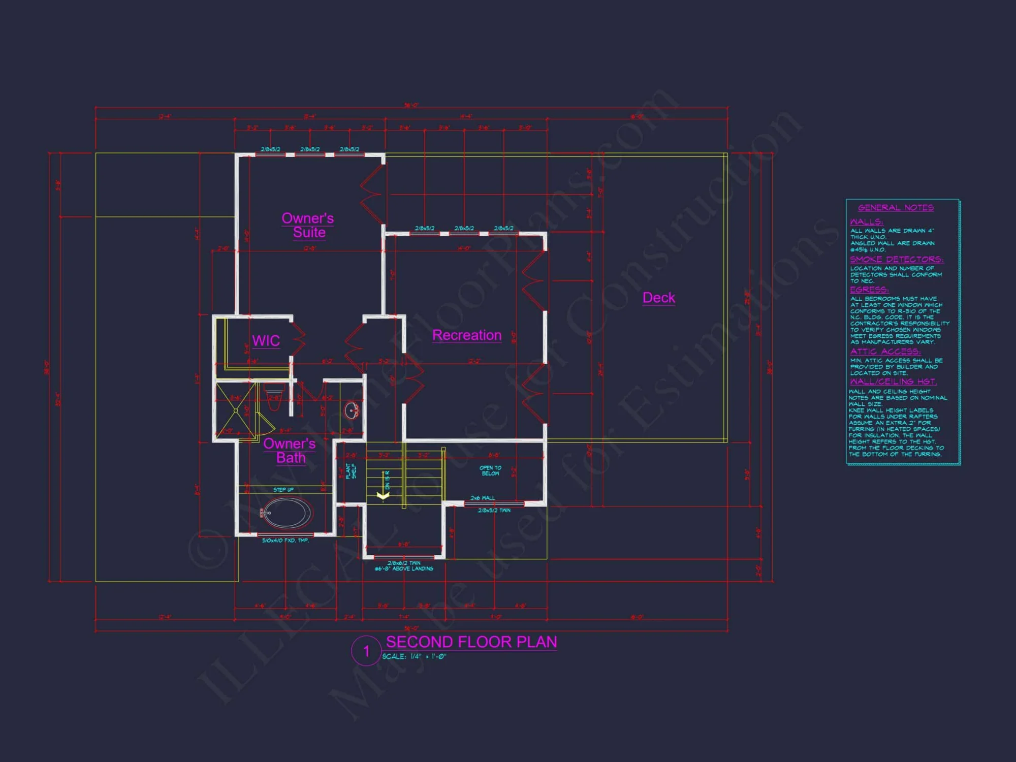 2-Story Modern house Plan with Carport - 1953 SqFt