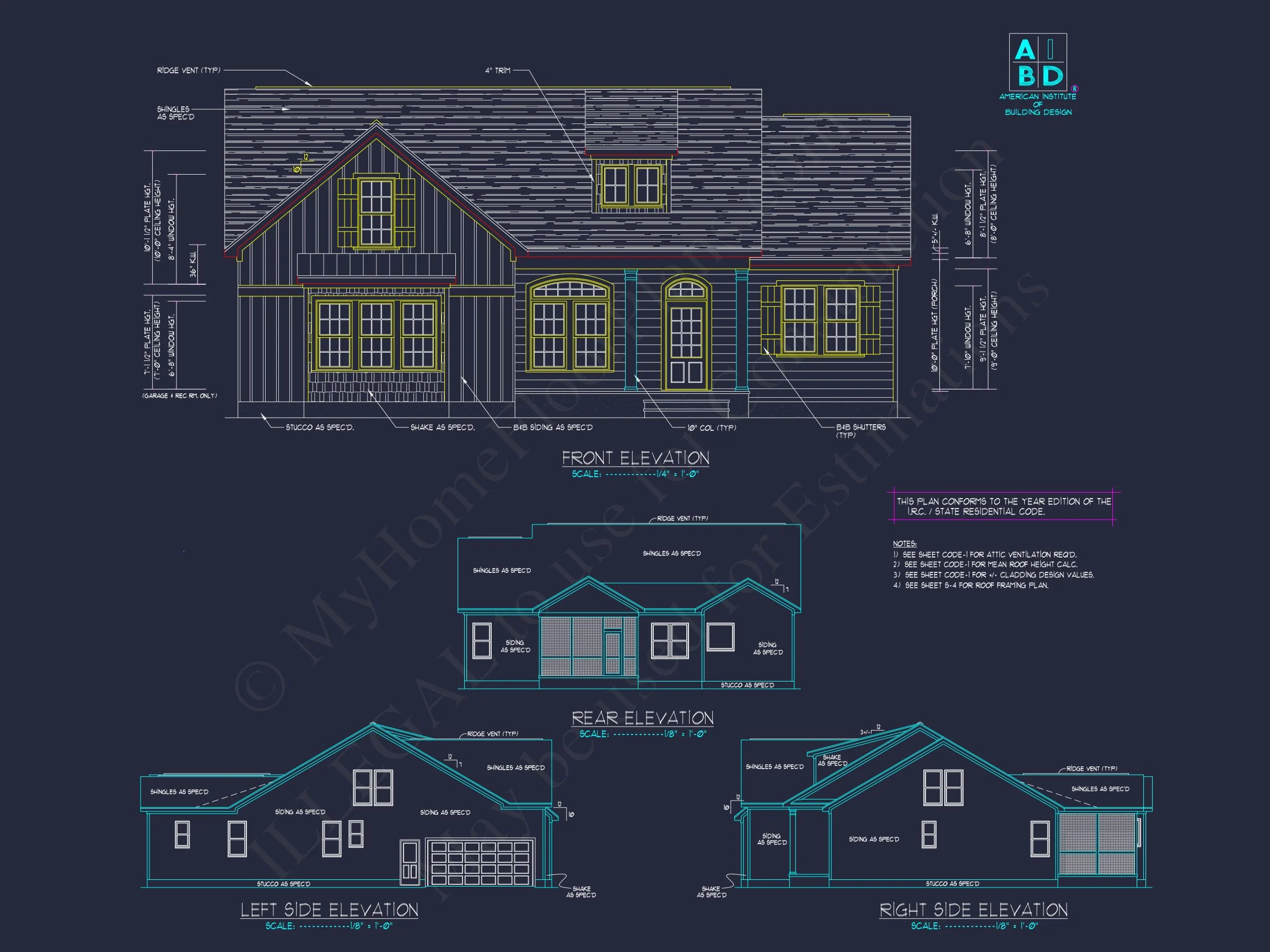 8-1961 HOUSE PLAN - Modern Craftsman House Plan with 2 Floors & 3 Bedrooms 2 Modern Craftsman house Plan with 2 Floors & 3 Bedrooms