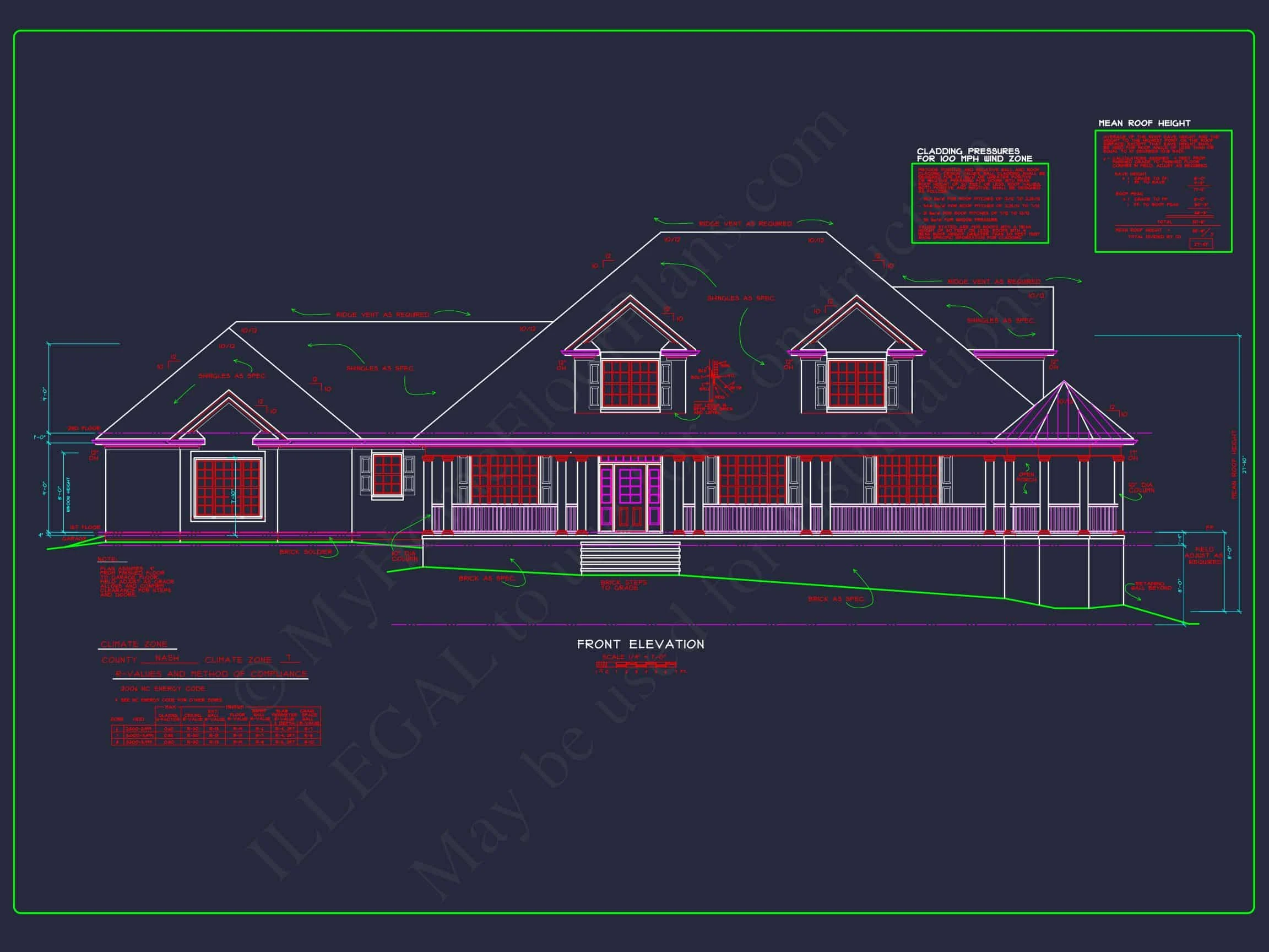 8-1905 HOUSE PLAN - Luxury 2-Story House Plan with 3309 Sq. Ft. and CAD Blueprint 2 Luxury 2-Story house Plan with 3309 Sq. Ft. and CAD Blueprint
