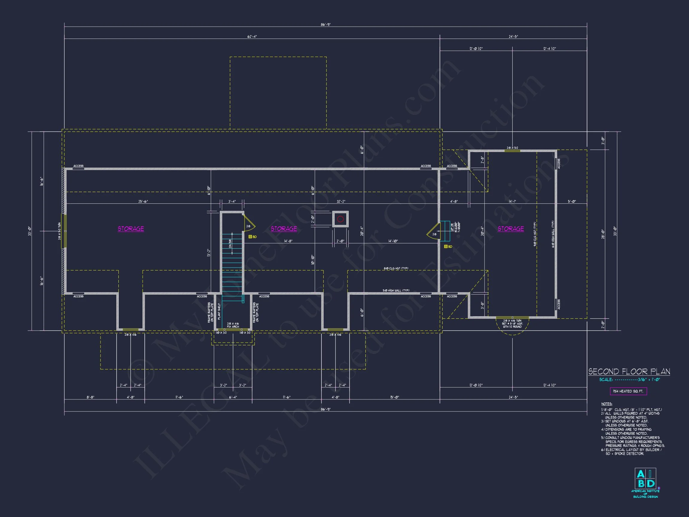 8-1686 HOUSE PLAN - Spacious 2-Story House Plan with CAD Designs & Blueprints 7 Spacious 2-Story house Plan with CAD Designs & Blueprints