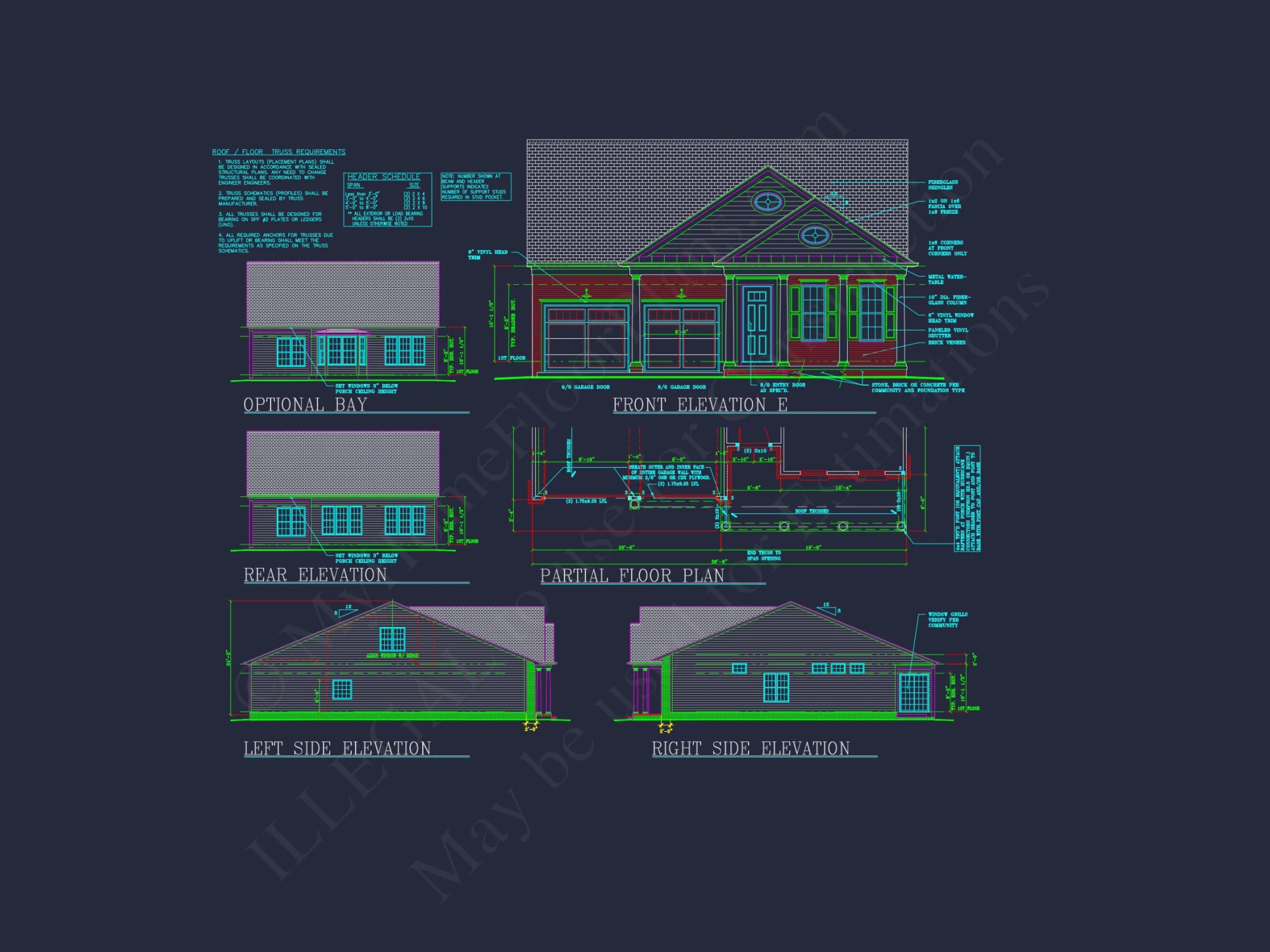 Elegant house Plan with Detailed Blueprint and Modern CAD Designs