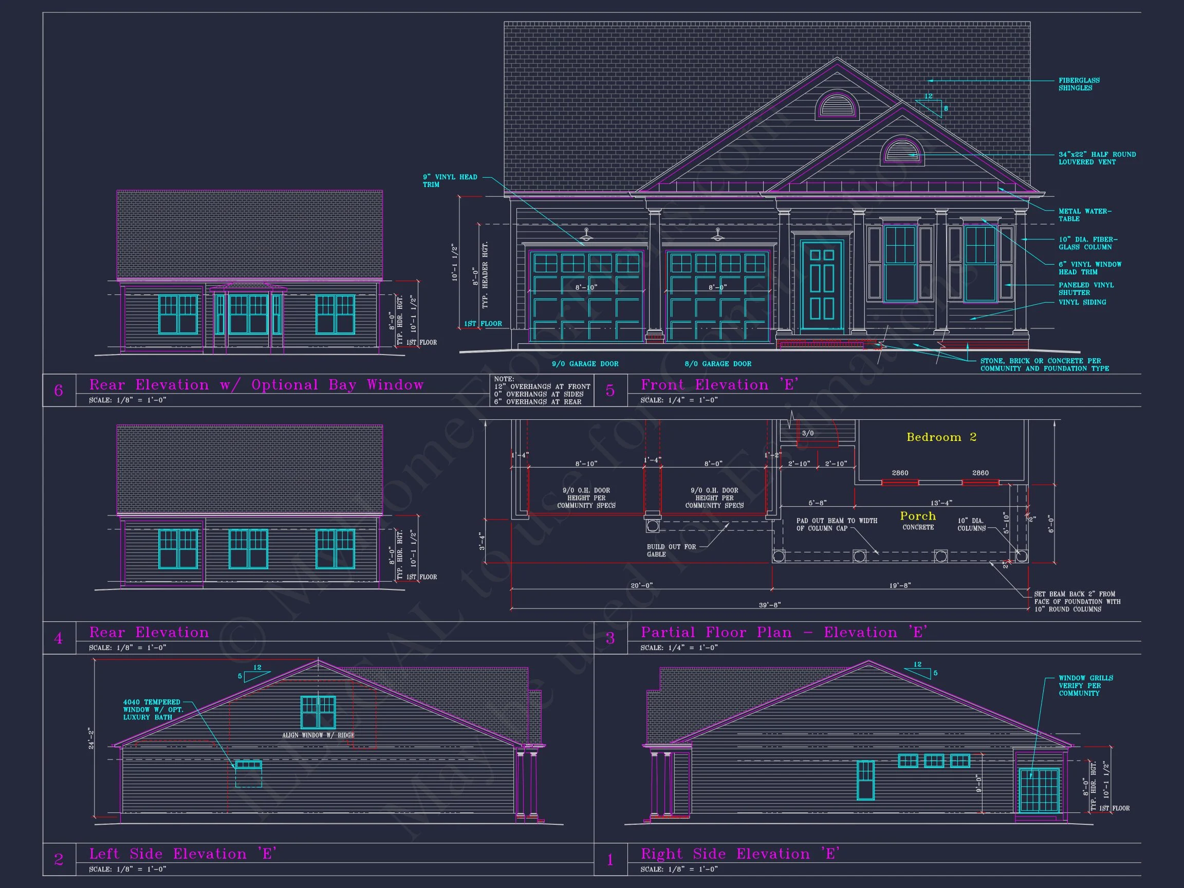 8-1245 HOUSE PLAN - Craftsman House Floor Plan with CAD Blueprints and Designs 7 Craftsman house Floor Plan with CAD Blueprints and Designs