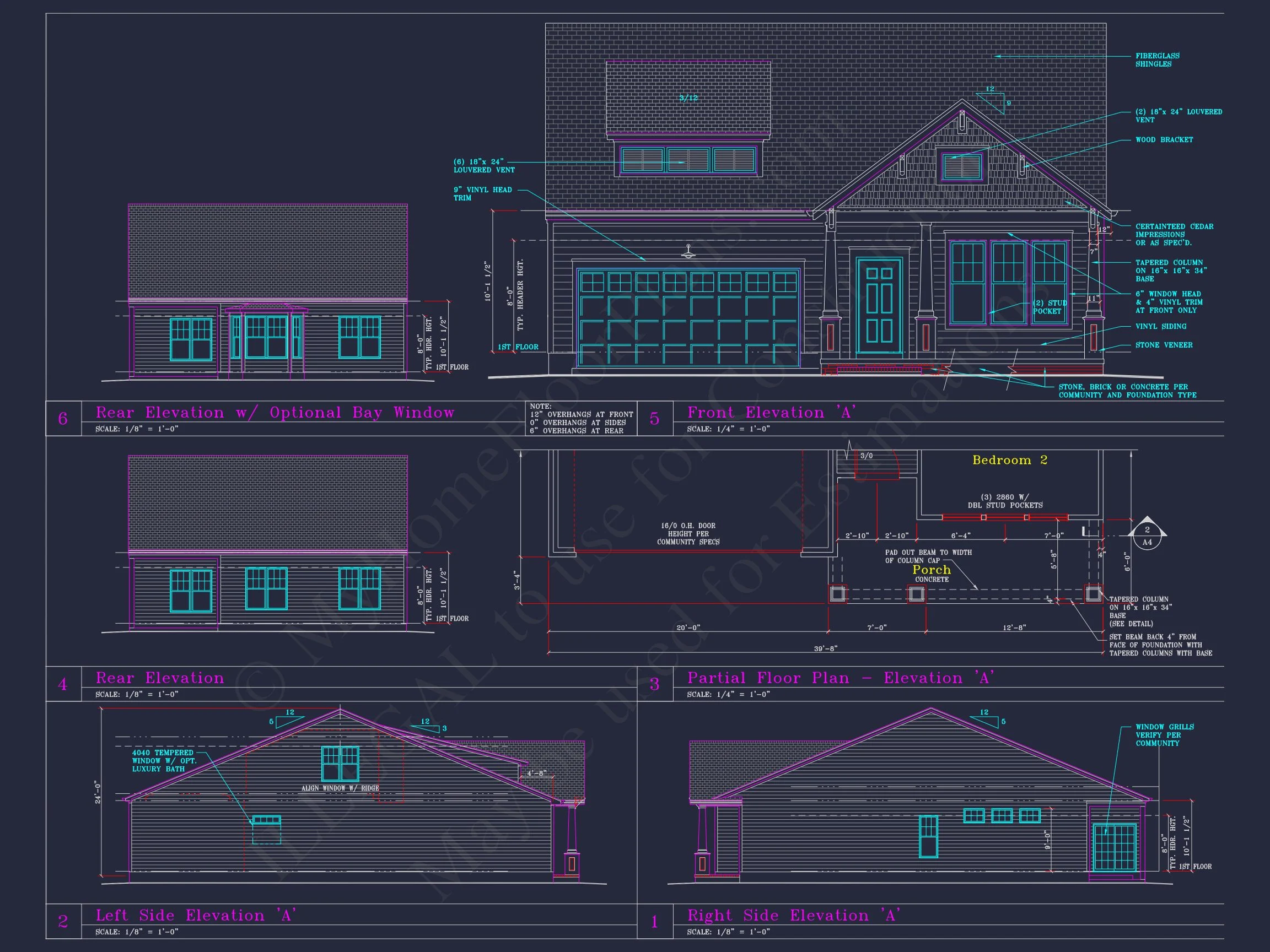 8-1245 HOUSE PLAN - Craftsman House Floor Plan with CAD Blueprints and Designs 3 Craftsman house Floor Plan with CAD Blueprints and Designs