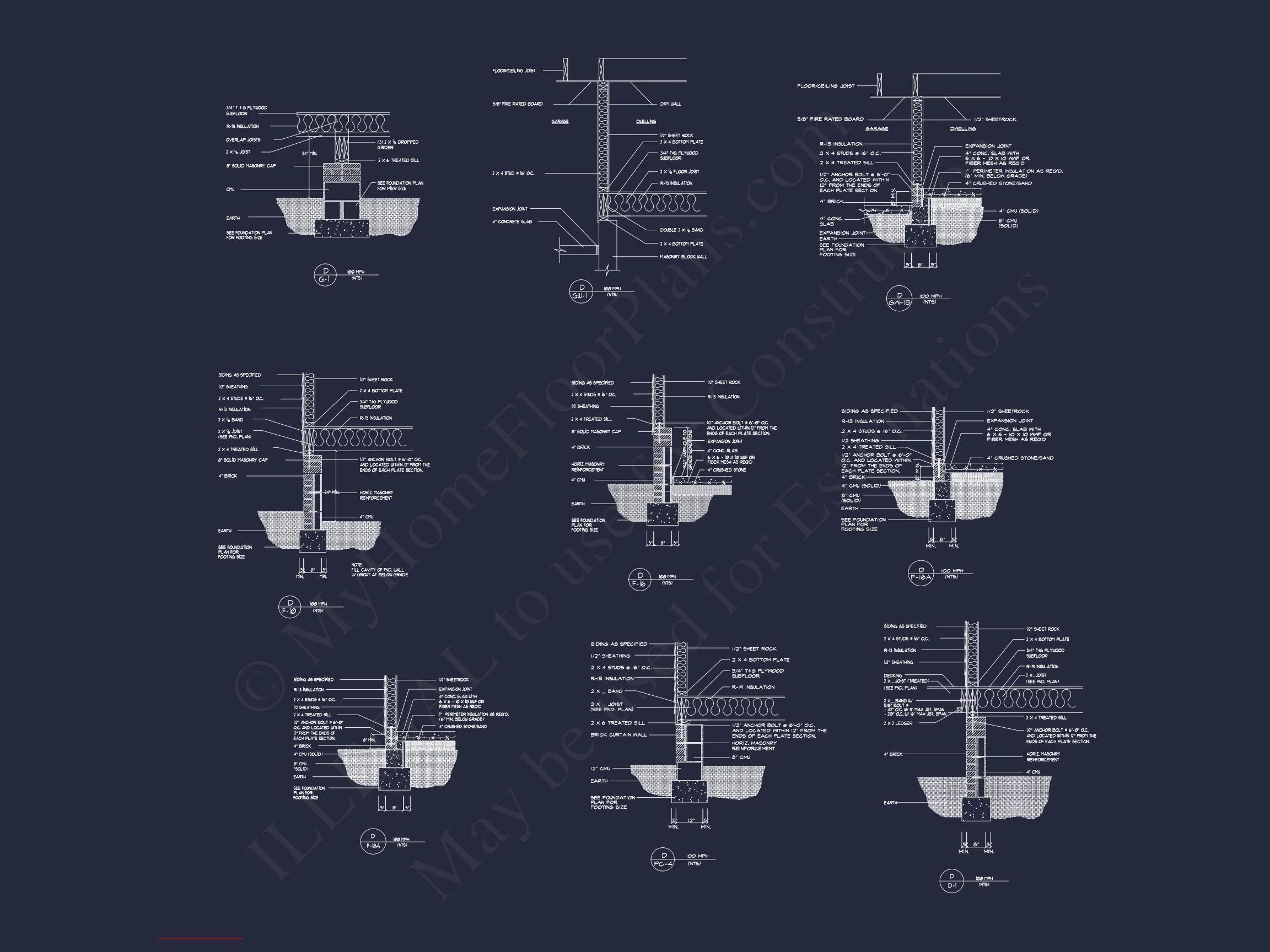8-1179 HOUSE PLAN - Elegant House Plan: 1.5 Story CAD Designs with 3 Bedrooms 22 Elegant house Plan: 1.5 Story CAD Designs with 3 Bedrooms