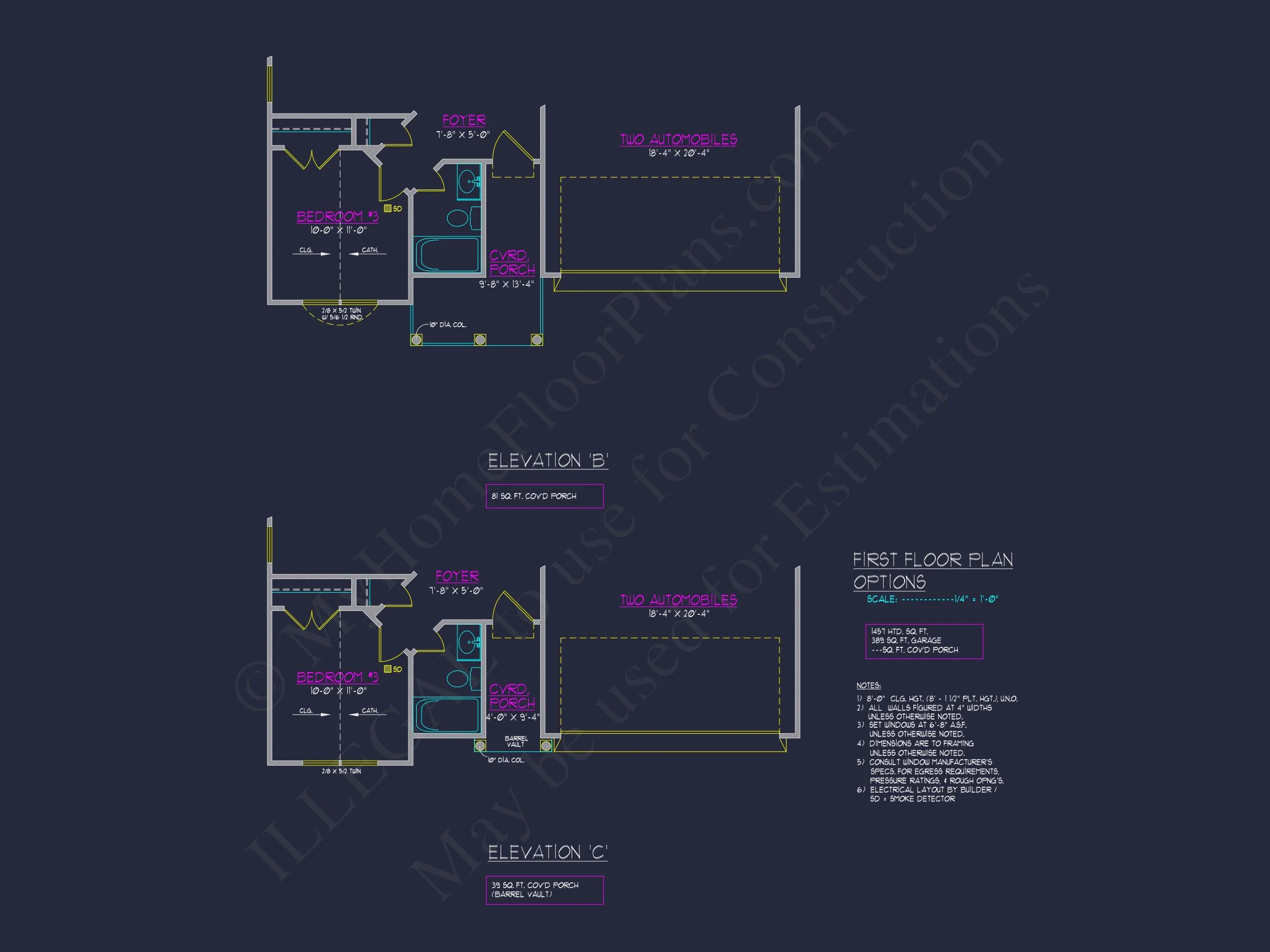 8-1179 HOUSE PLAN - Elegant House Plan: 1.5 Story CAD Designs with 3 Bedrooms 11 Elegant house Plan: 1.5 Story CAD Designs with 3 Bedrooms
