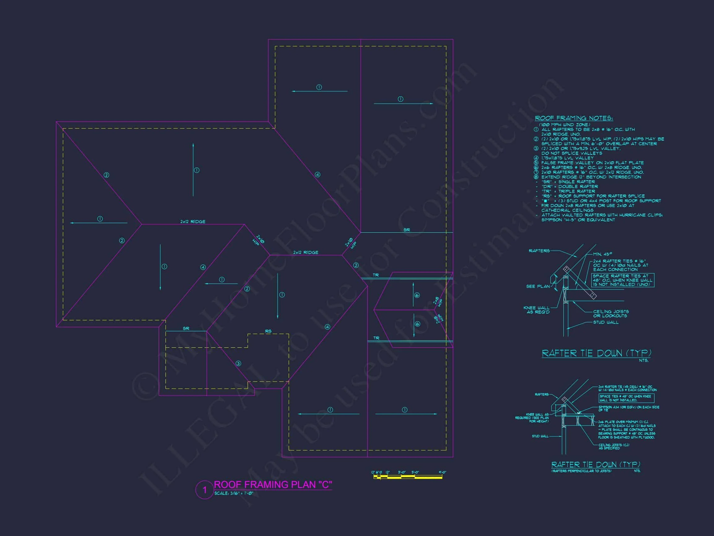 8-1006 HOUSE PLAN - Elegant House Plan with 3 Bedrooms | CAD & Architectural Designs 34 Elegant house Plan with 3 Bedrooms
