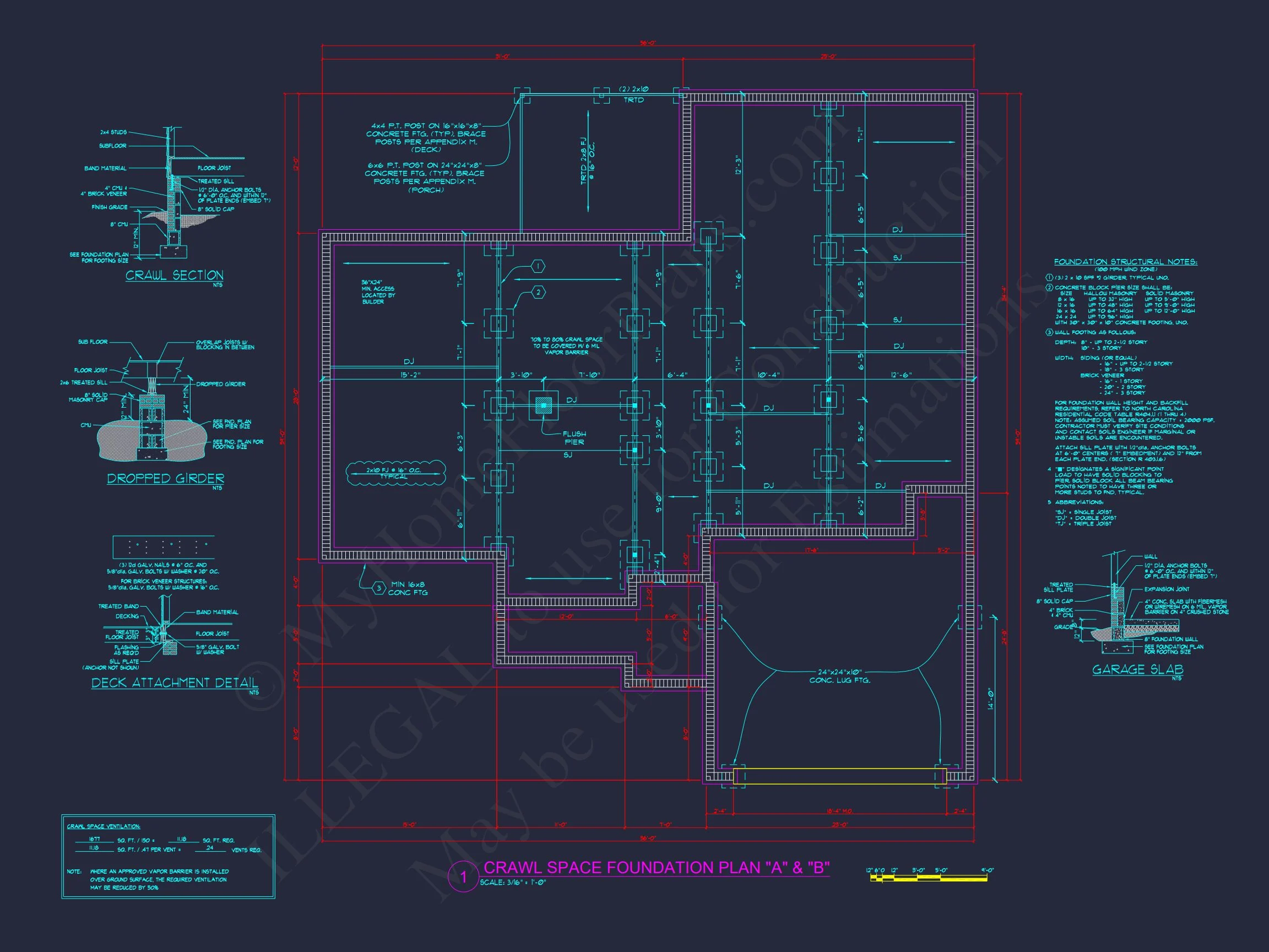 8-1006 HOUSE PLAN - Elegant House Plan with 3 Bedrooms | CAD & Architectural Designs 25 CAD & Architectural Designs