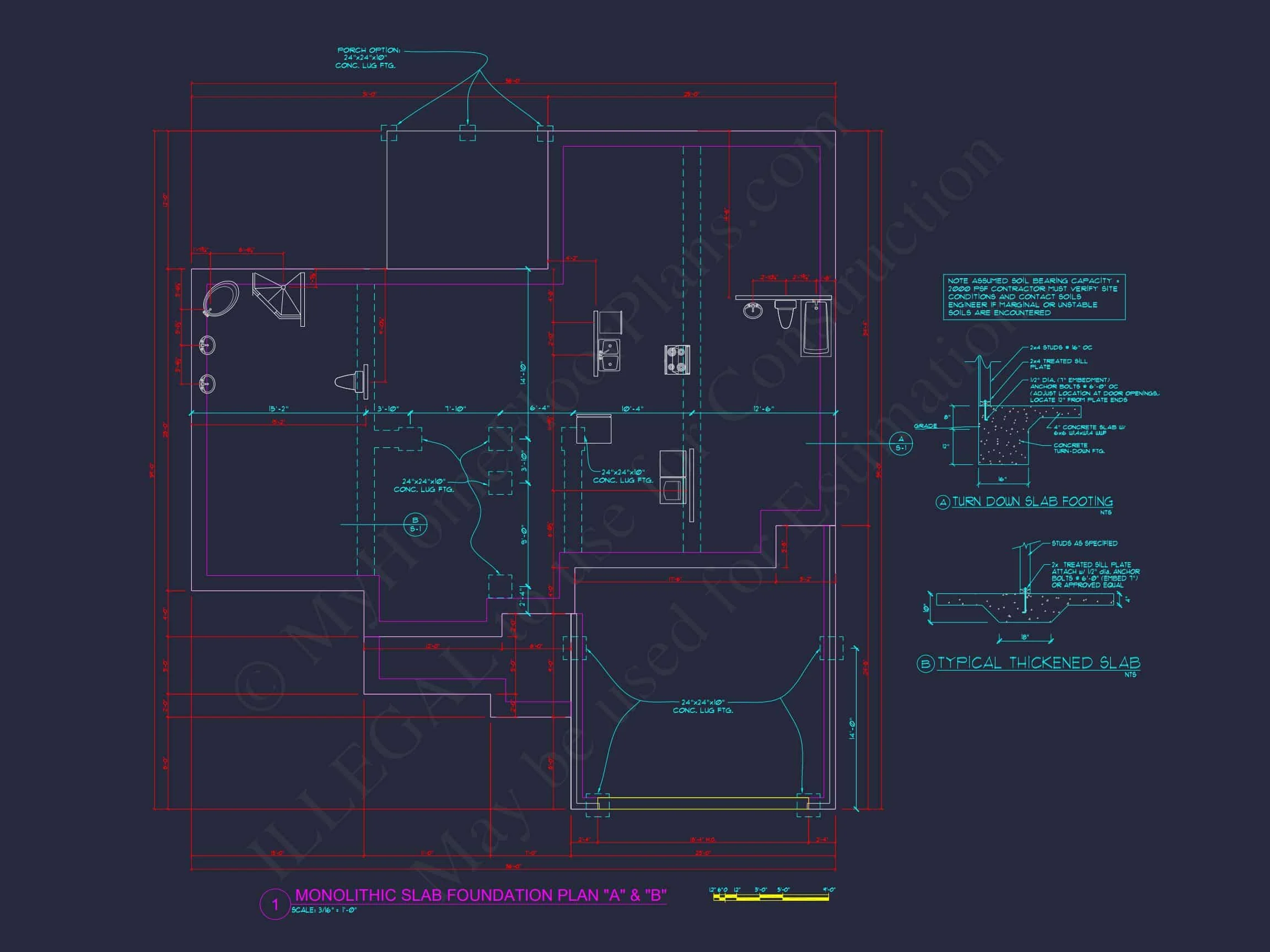 8-1006 HOUSE PLAN - Elegant House Plan with 3 Bedrooms | CAD & Architectural Designs 23 CAD & Architectural Designs