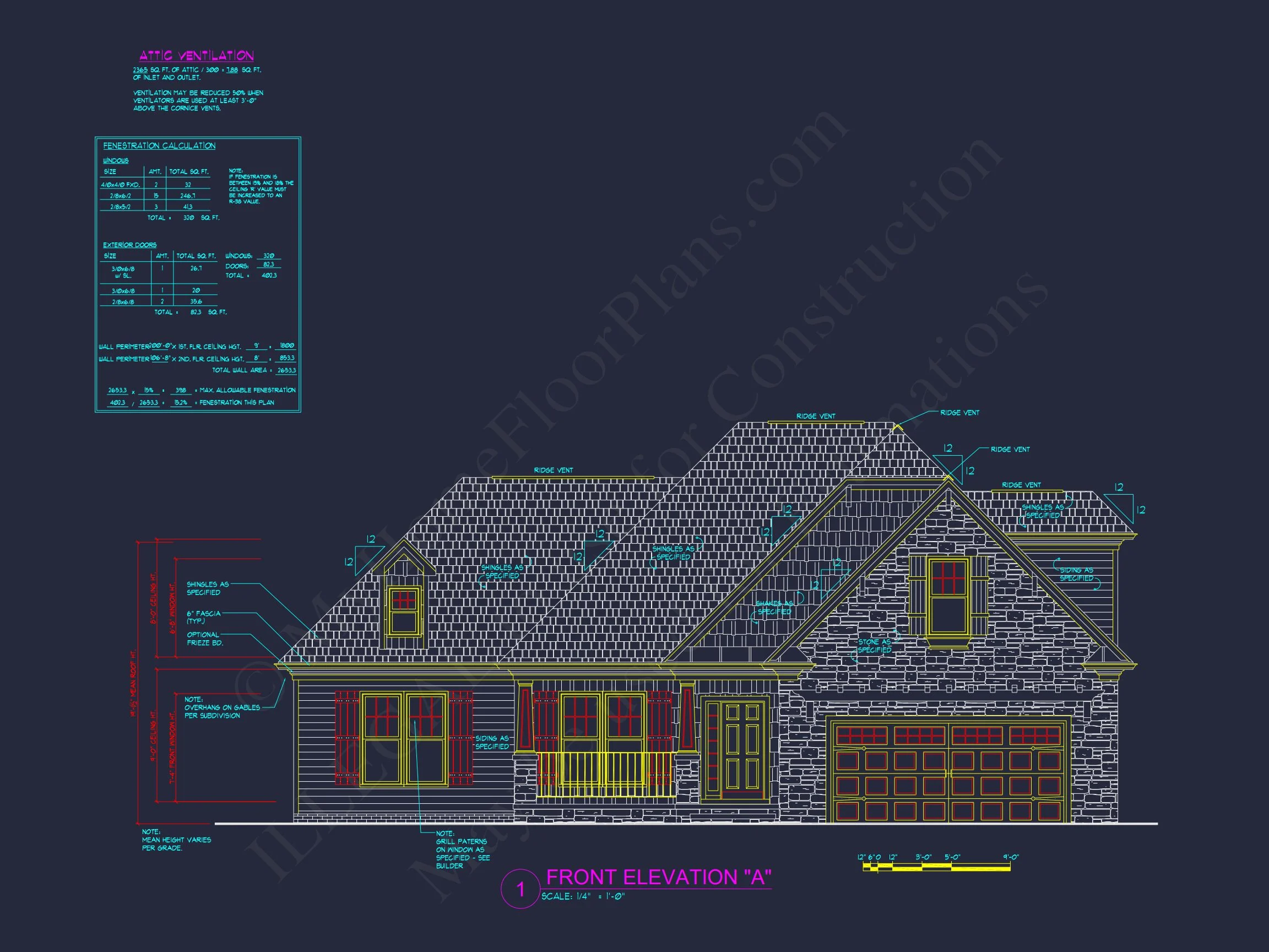 8-1006 HOUSE PLAN - Elegant House Plan with 3 Bedrooms | CAD & Architectural Designs 3 CAD & Architectural Designs