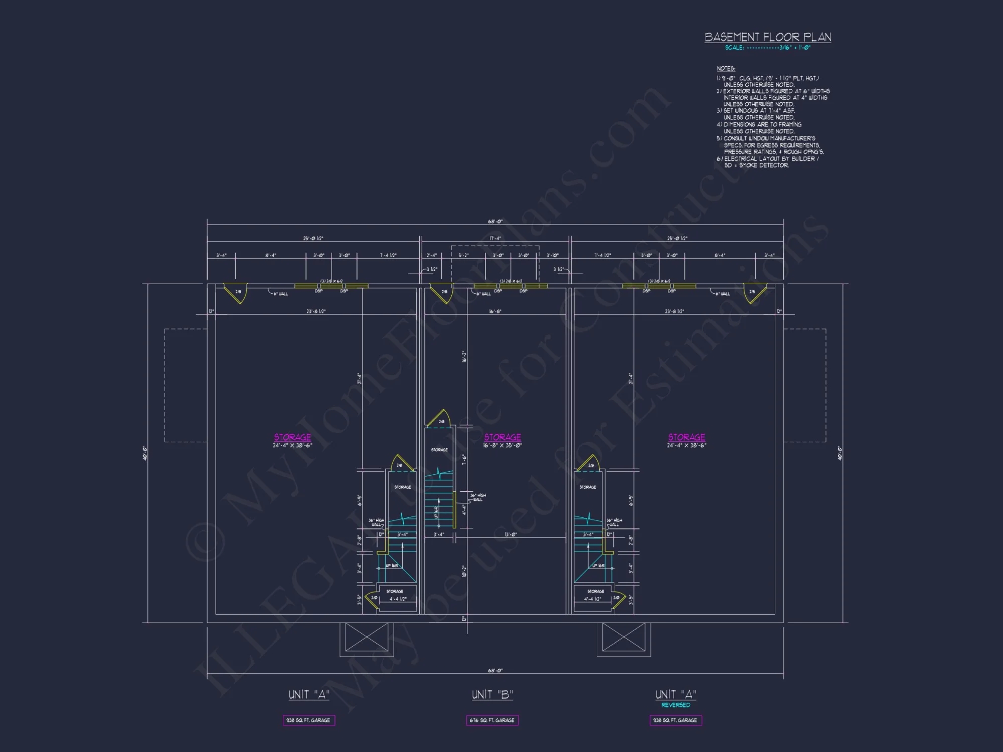 Modern 2-Bedroom Townhome Blueprint with Open Plan Design