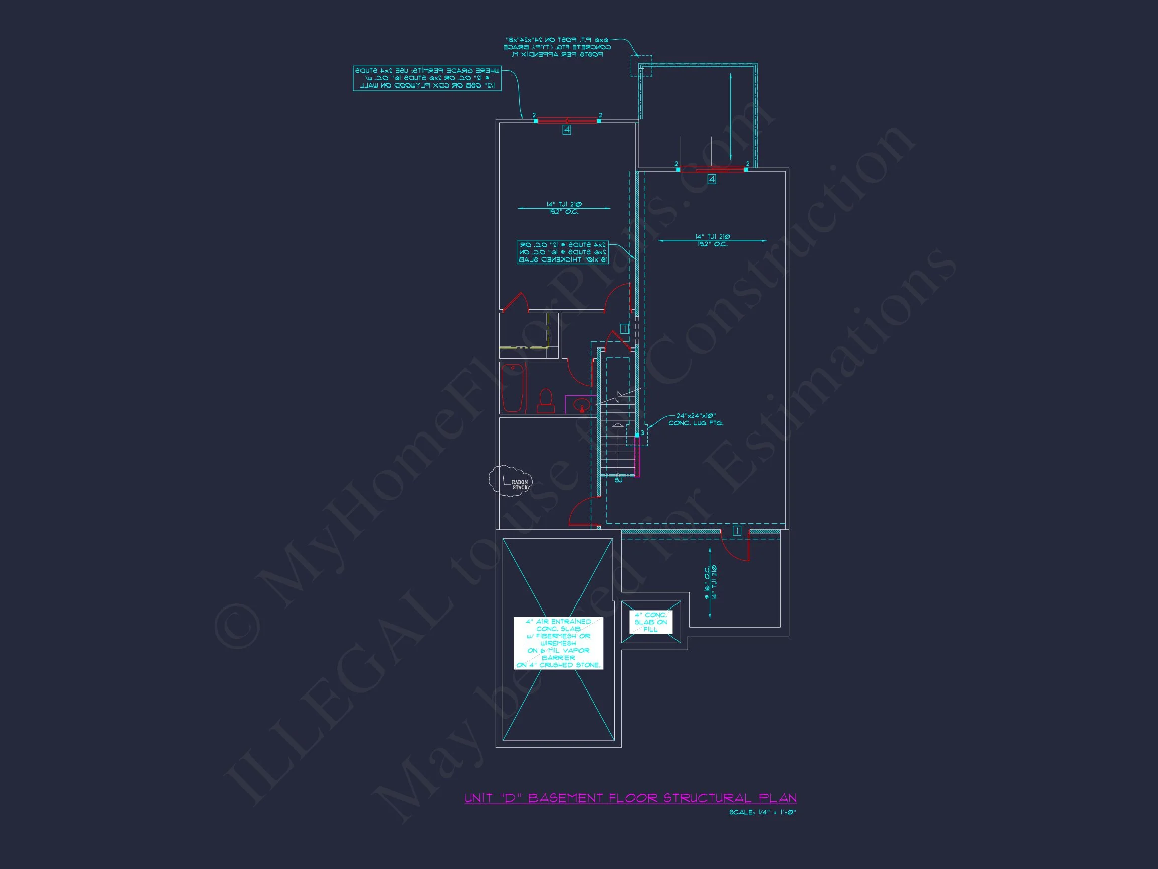 8-1930-4 TOWNHOUSE PLAN - Stylish 2-Bedroom Townhouse Floor Plan with CAD Blueprint Design 40 Stylish 2-Bedroom Townhome Floor Plan with CAD Blueprint Design