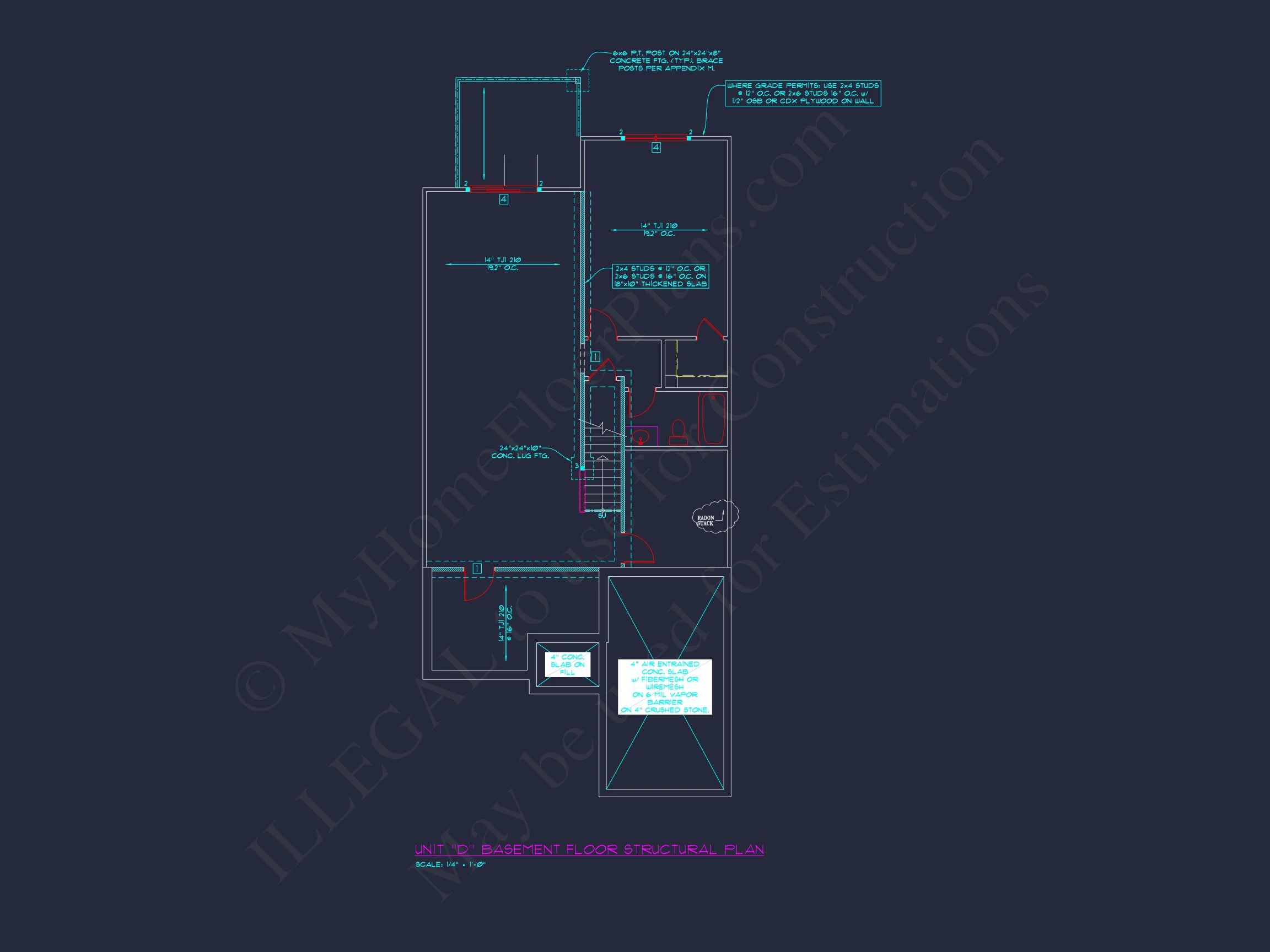 8-1930-4 TOWNHOUSE PLAN - Stylish 2-Bedroom Townhouse Floor Plan with CAD Blueprint Design 39 Stylish 2-Bedroom Townhome Floor Plan with CAD Blueprint Design