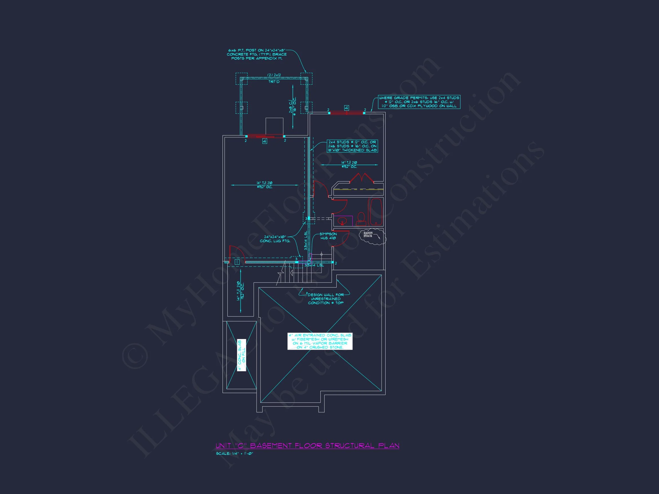 8-1930-4 TOWNHOUSE PLAN - Stylish 2-Bedroom Townhouse Floor Plan with CAD Blueprint Design 38 Stylish 2-Bedroom Townhome Floor Plan with CAD Blueprint Design