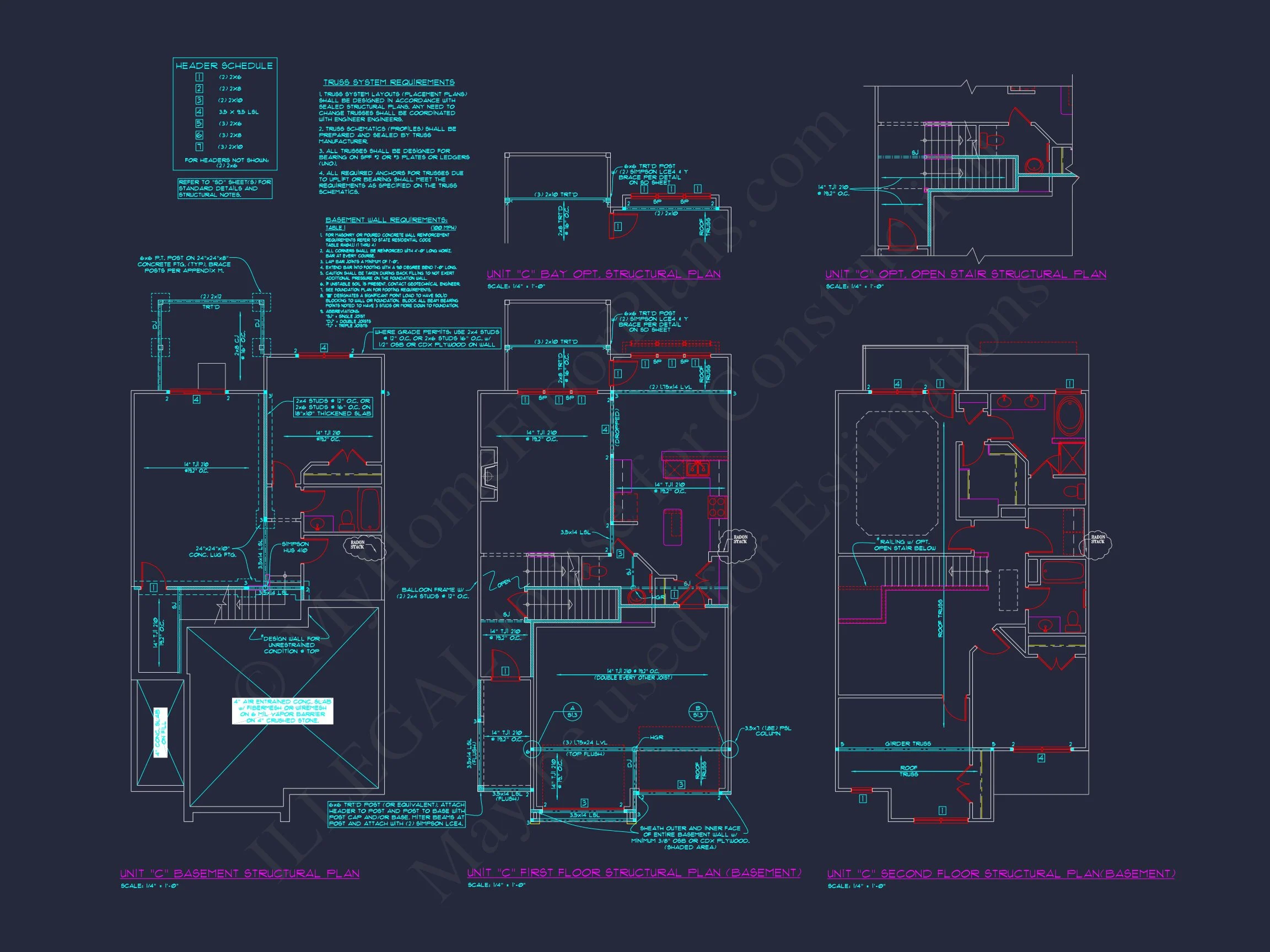 8-1930-4 TOWNHOUSE PLAN - Stylish 2-Bedroom Townhouse Floor Plan with CAD Blueprint Design 27 Stylish 2-Bedroom Townhome Floor Plan with CAD Blueprint Design