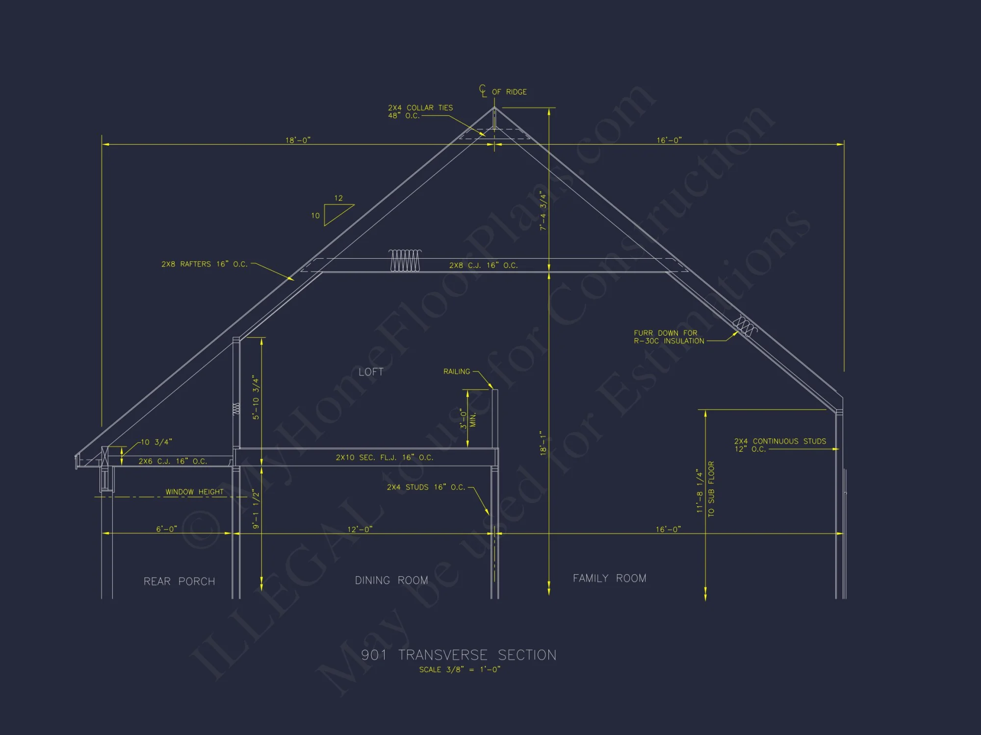 Traditional Cape Cod house Plan with Spacious Floor Designs