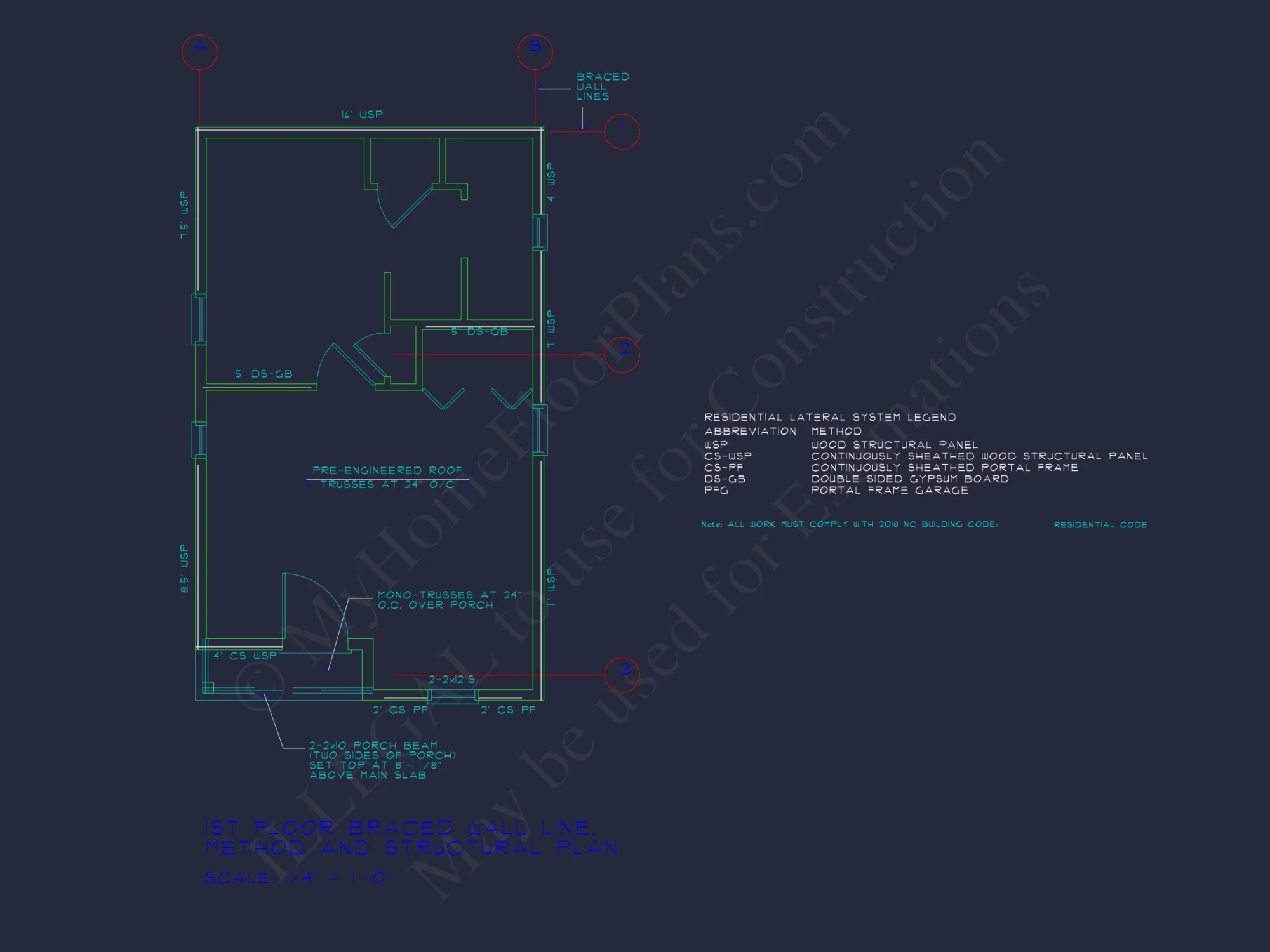 Charming Cottage-Style Floor Plan with CAD Blueprints