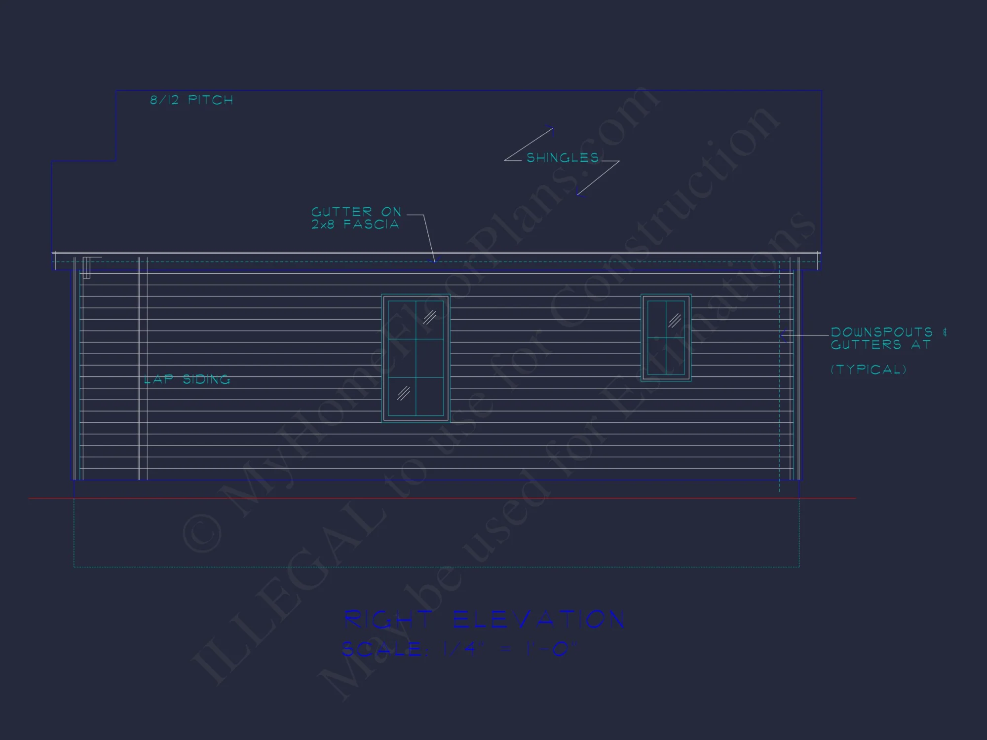 Charming Cottage-Style Floor Plan with CAD Blueprints