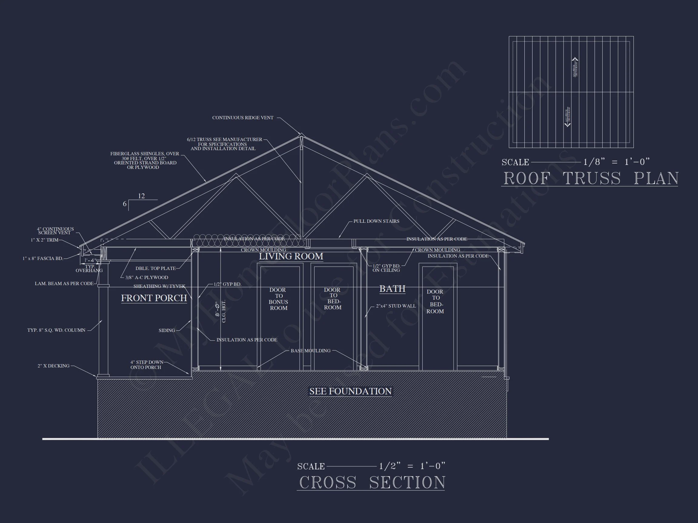 19-1008 HOUSE PLAN - Compact Beach House Plan with 1-Story CAD Designs & Blueprint 4 Compact Beach house Plan with 1-Story CAD Designs & Blueprint