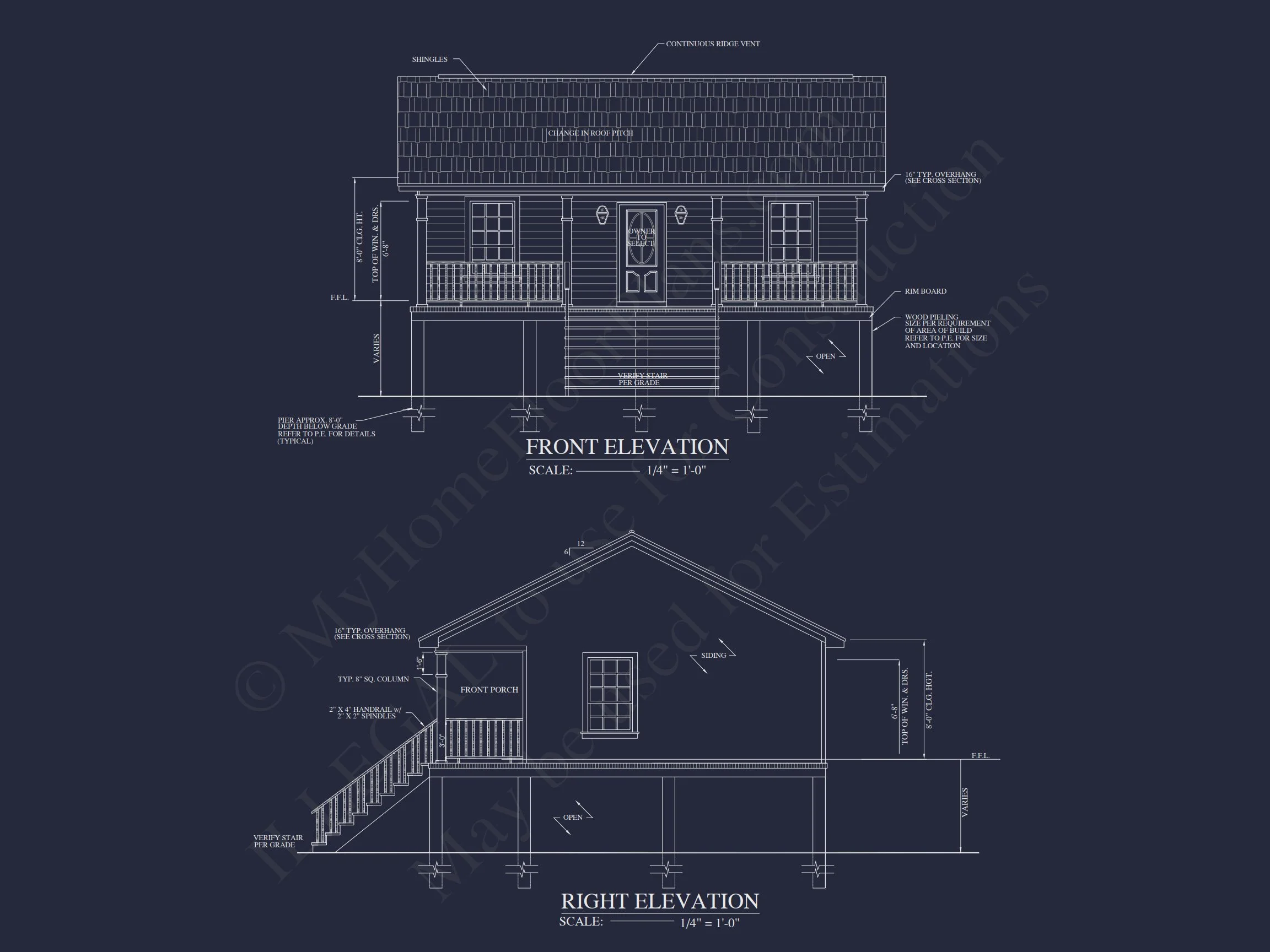 19-1008 HOUSE PLAN - Compact Beach House Plan with 1-Story CAD Designs & Blueprint 2 Compact Beach house Plan with 1-Story CAD Designs & Blueprint