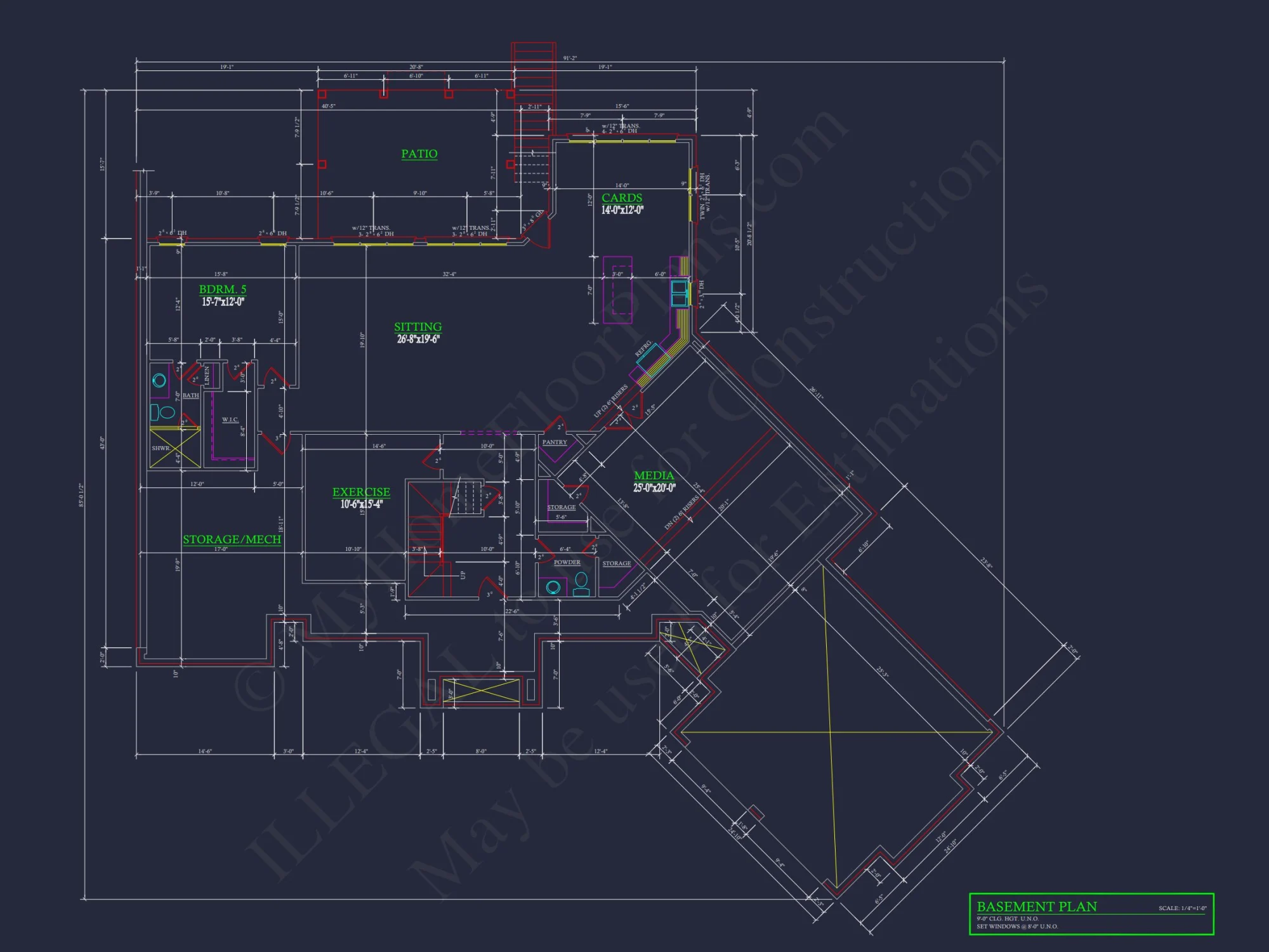 Luxurious house Plan with Floor Plans, CAD Blueprints, and Designs