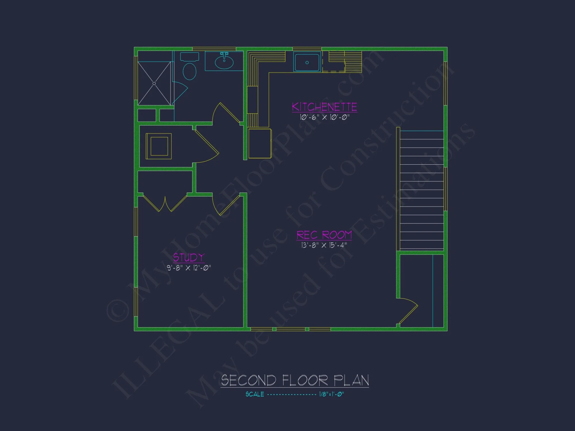 Compact house Plan: 2-Level Garage with Living Space Design