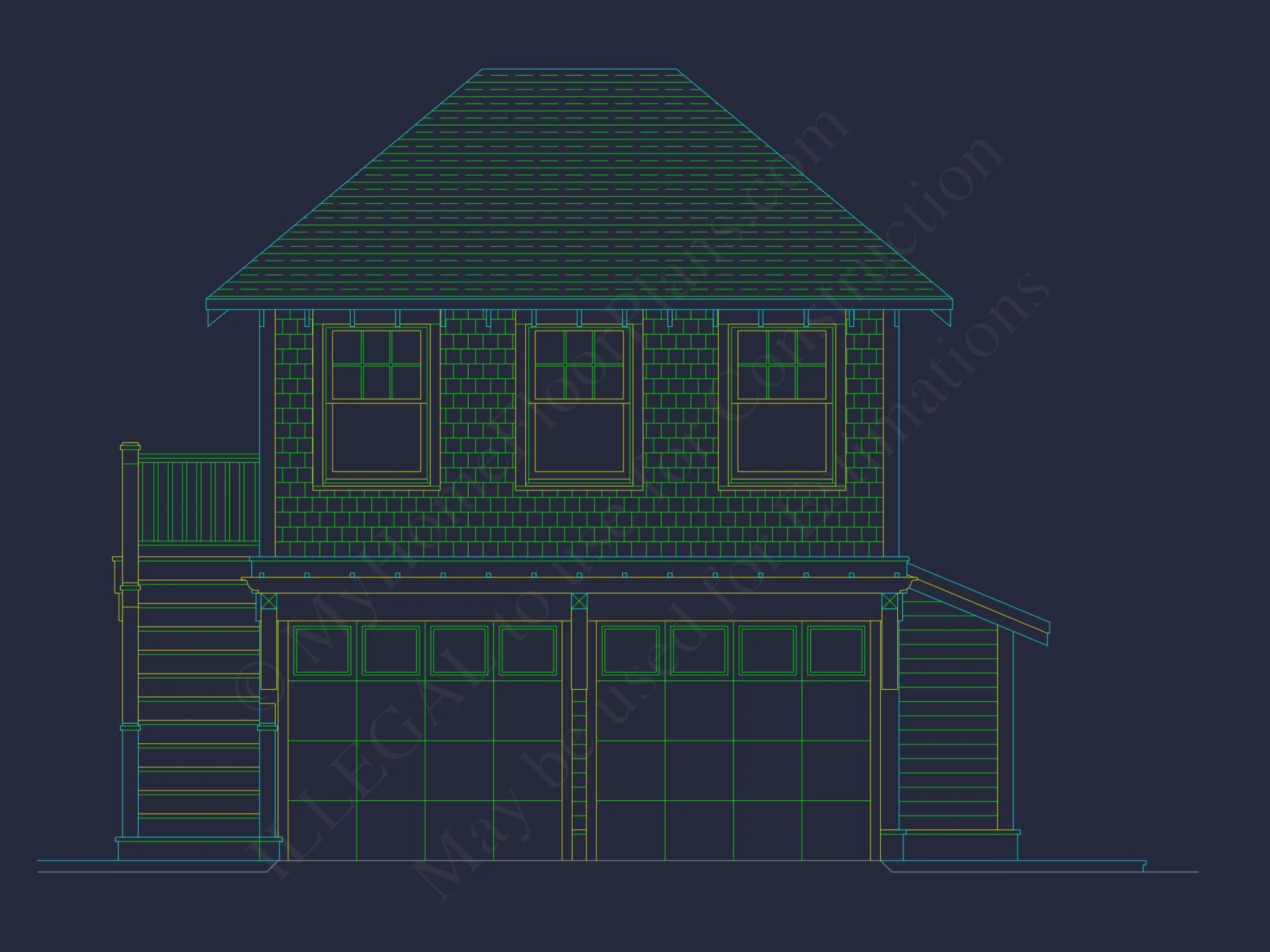 Charming house Plan with Cart Garage, Floor Plans, and CAD Designs