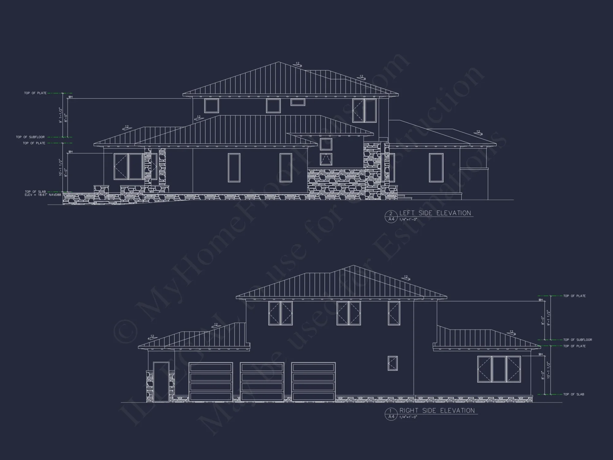 Modern Beach house Plan with Detailed CAD Architecture Designs