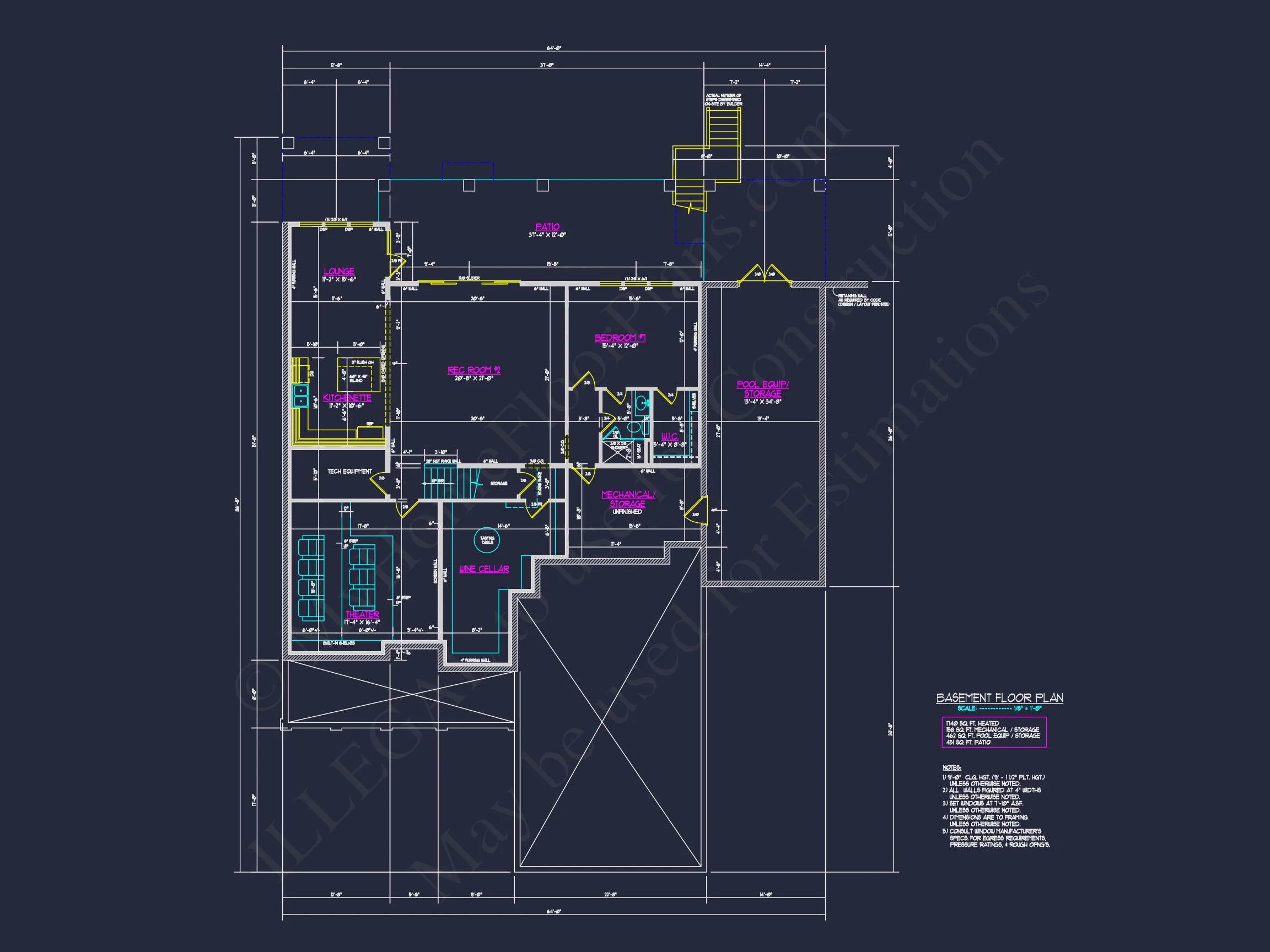 15-1486 HOUSE PLAN - Luxury House Plan with Floor Plans, CAD Architecture & Design 7 Luxury house Plan with Floor Plans, CAD Architecture & Design