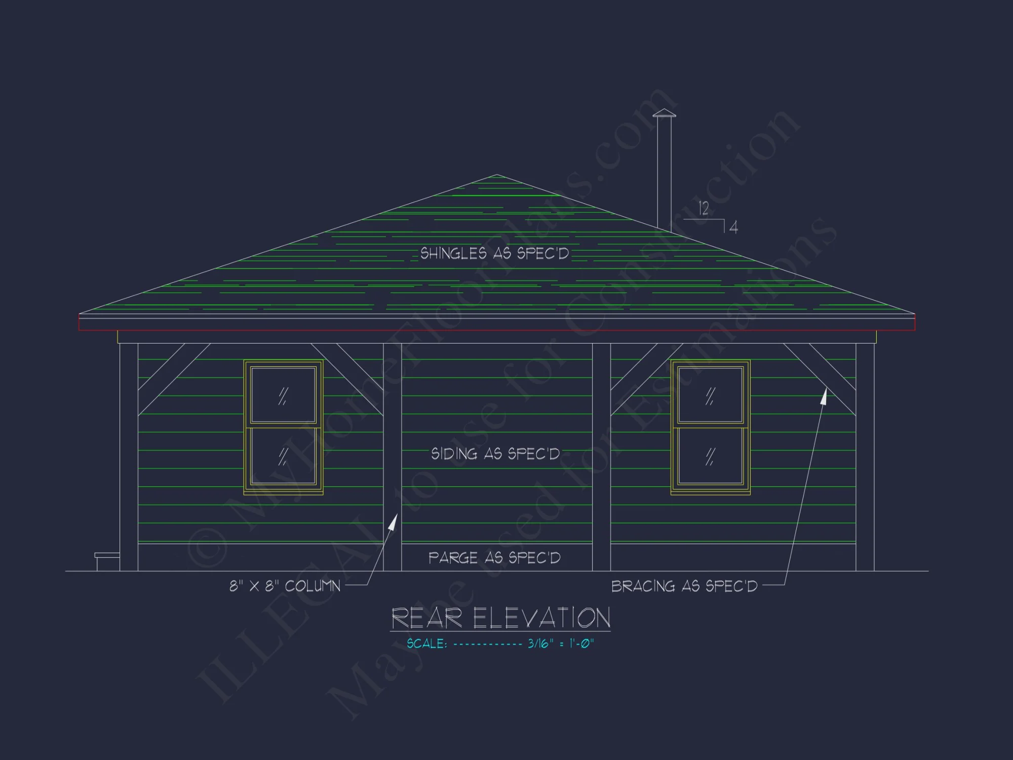 1061 Sq. Ft. Blueprint CAD Designs