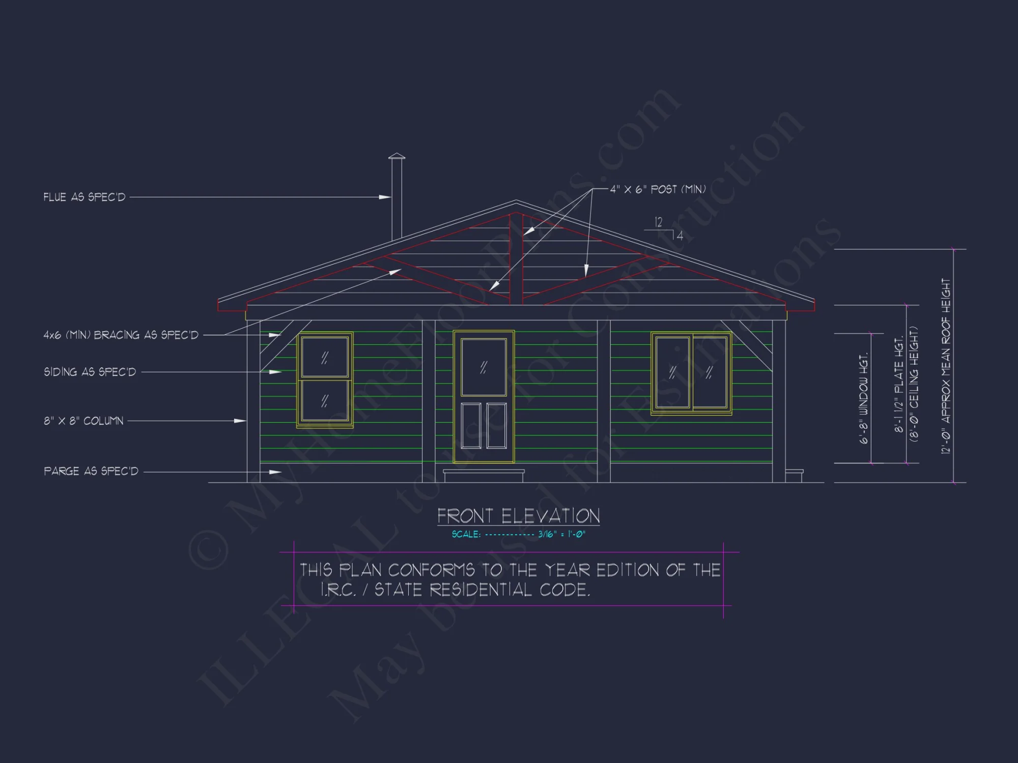 1061 Sq. Ft. Blueprint CAD Designs